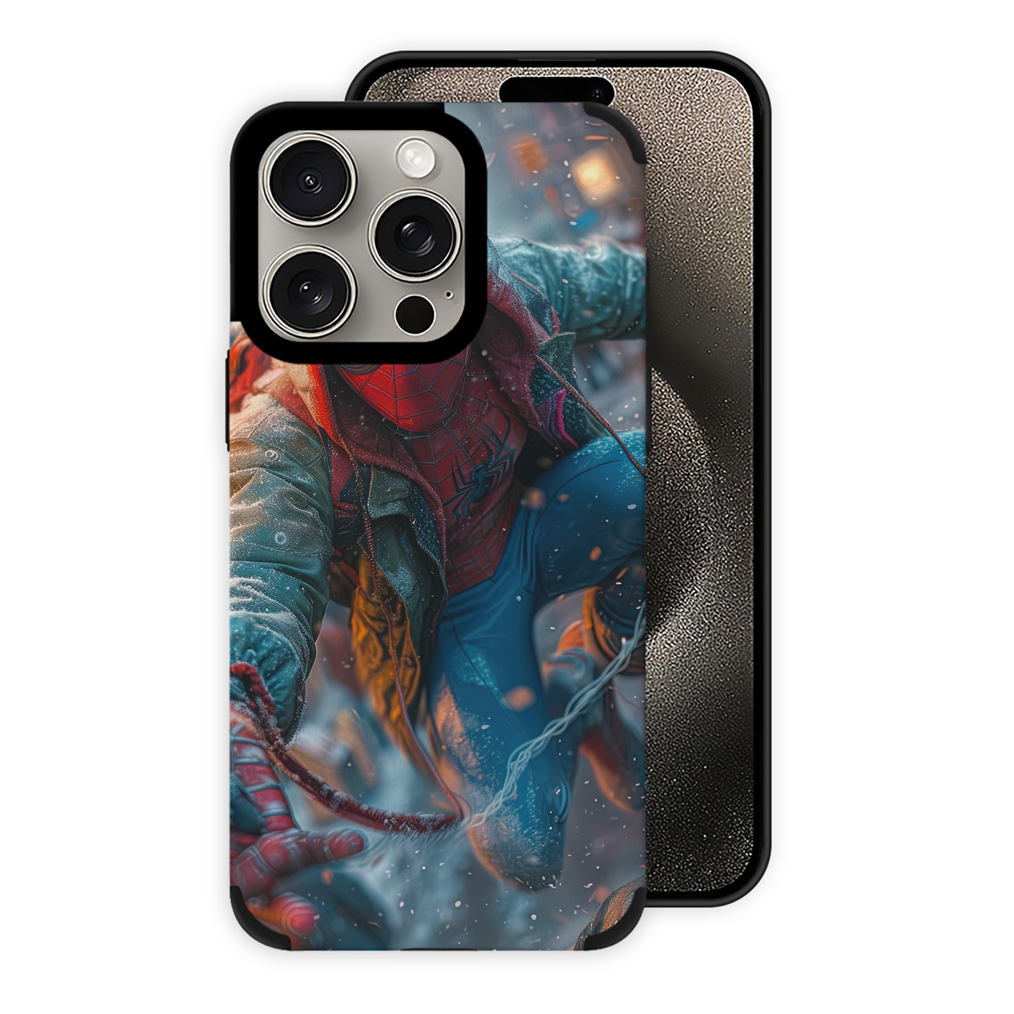 Spider Man スパイダーマン 【iPhone15ProMax対応】 PUレザー スマホケース 耐衝撃＆黄変防止