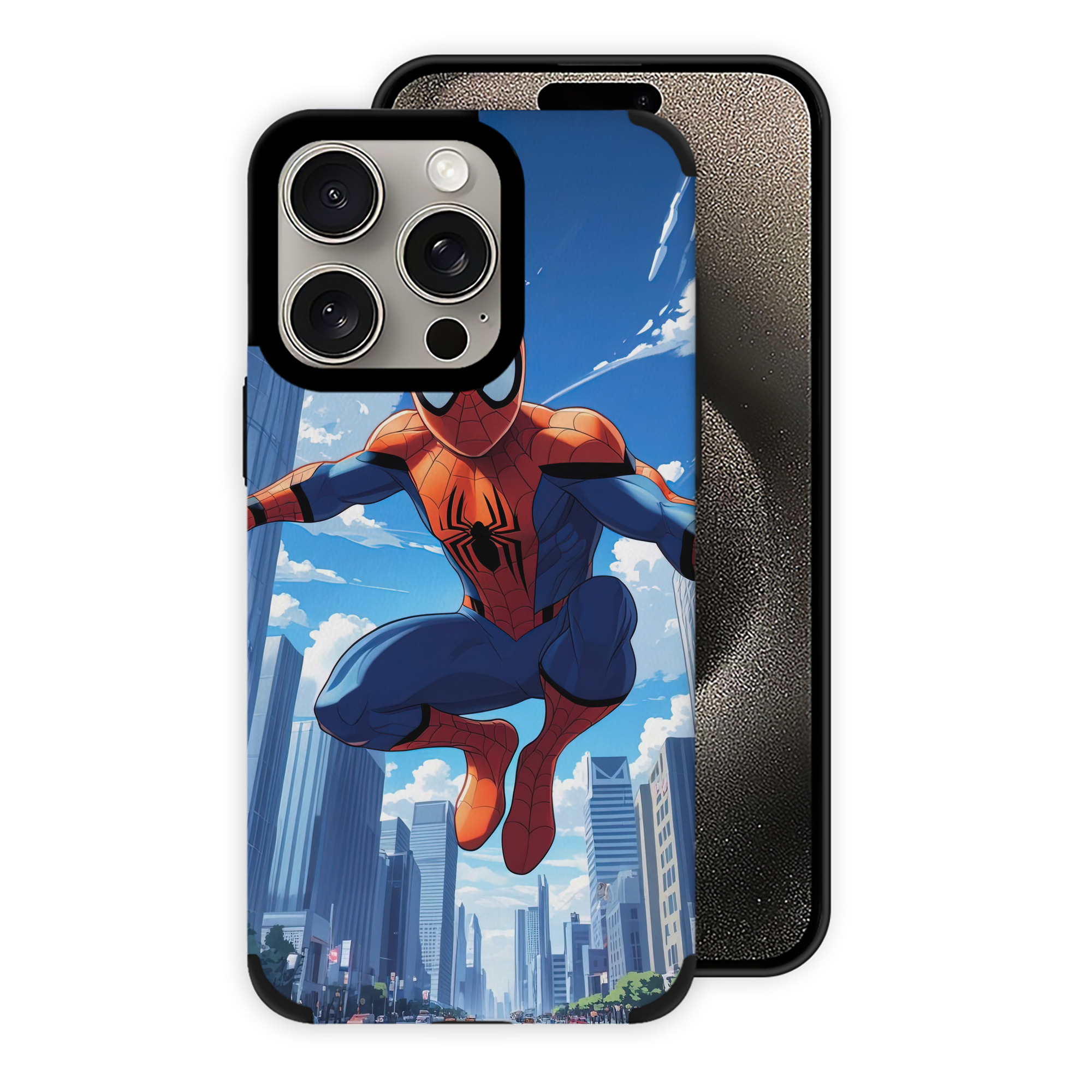 Spider Man スパイダーマン 【iPhone15ProMax対応】 PUレザー スマホケース 耐衝撃＆黄変防止