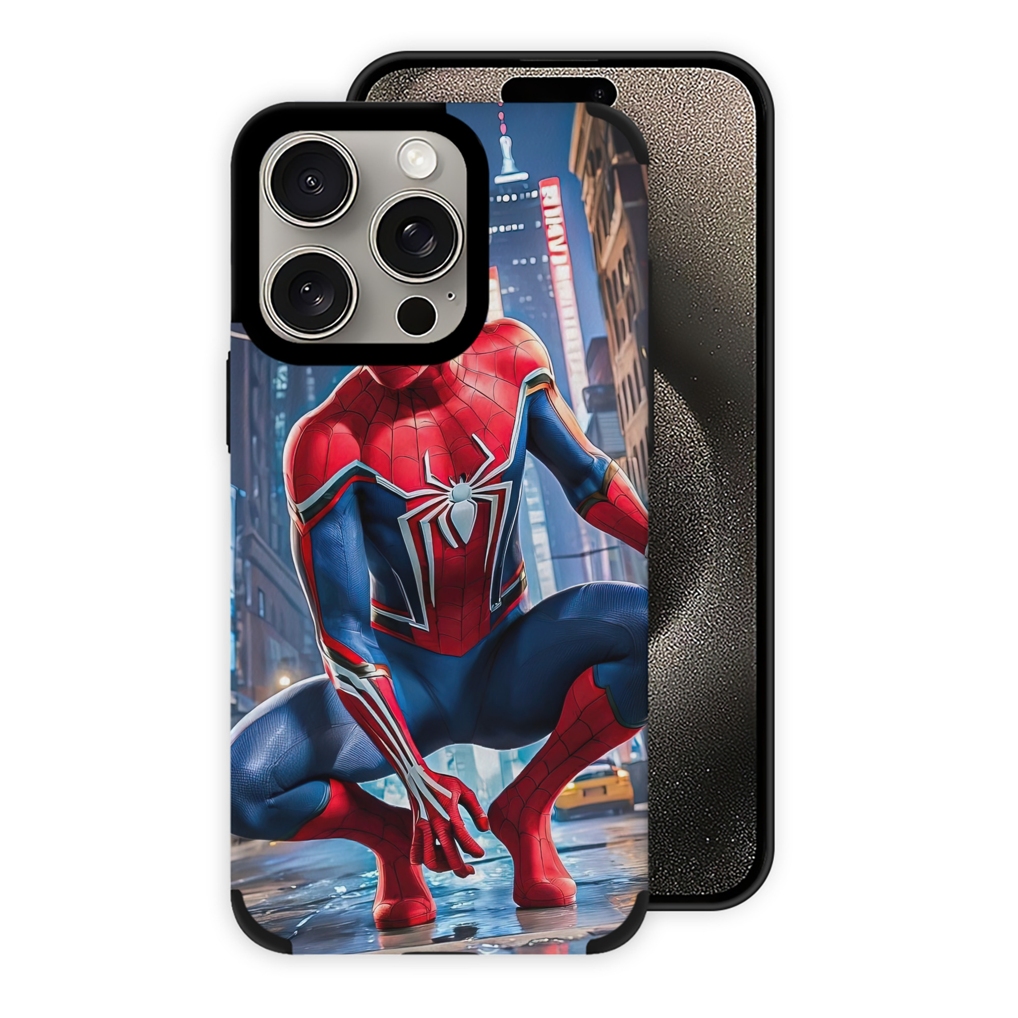 Spider Man スパイダーマン 【iPhone15ProMax対応】 PUレザー スマホケース 耐衝撃＆黄変防止