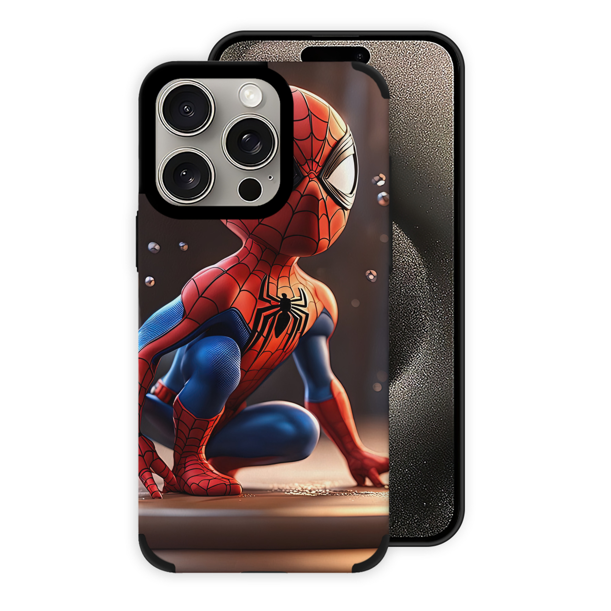 （画像用） Spider Man スパイダーマン 【iPhone15ProMax対応】 PUレザー スマホケース 耐衝撃＆黄変防止