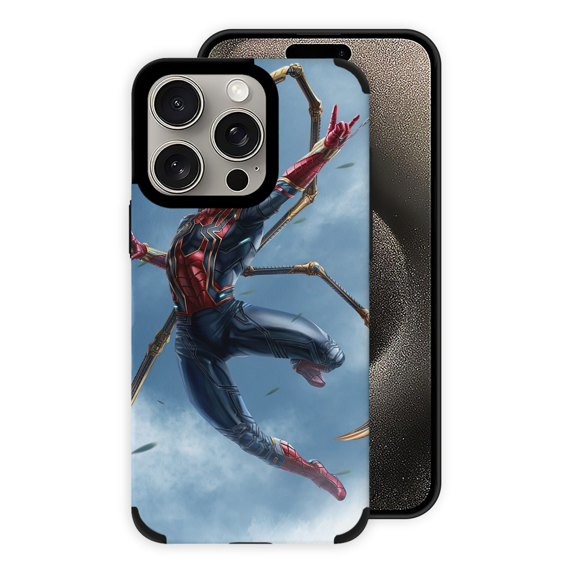 （画像用） Spider Man スパイダーマン 【iPhone15ProMax対応】 PUレザー スマホケース 耐衝撃＆黄変防止