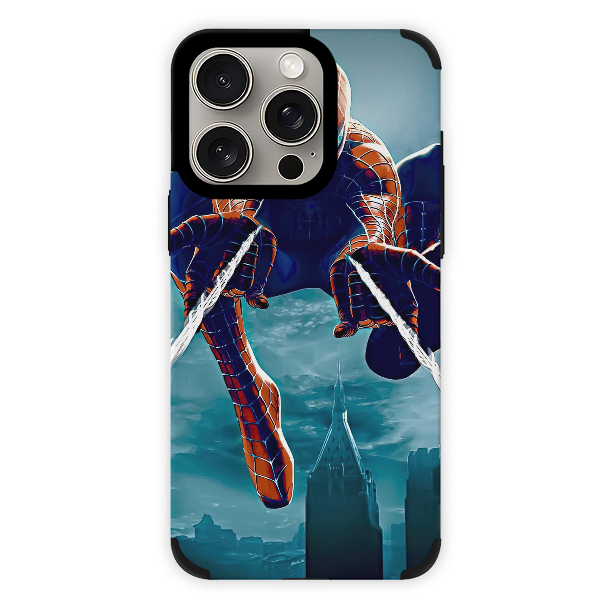 （画像用） Spider Man スパイダーマン 【iPhone15ProMax対応】 PUレザー スマホケース 耐衝撃＆黄変防止
