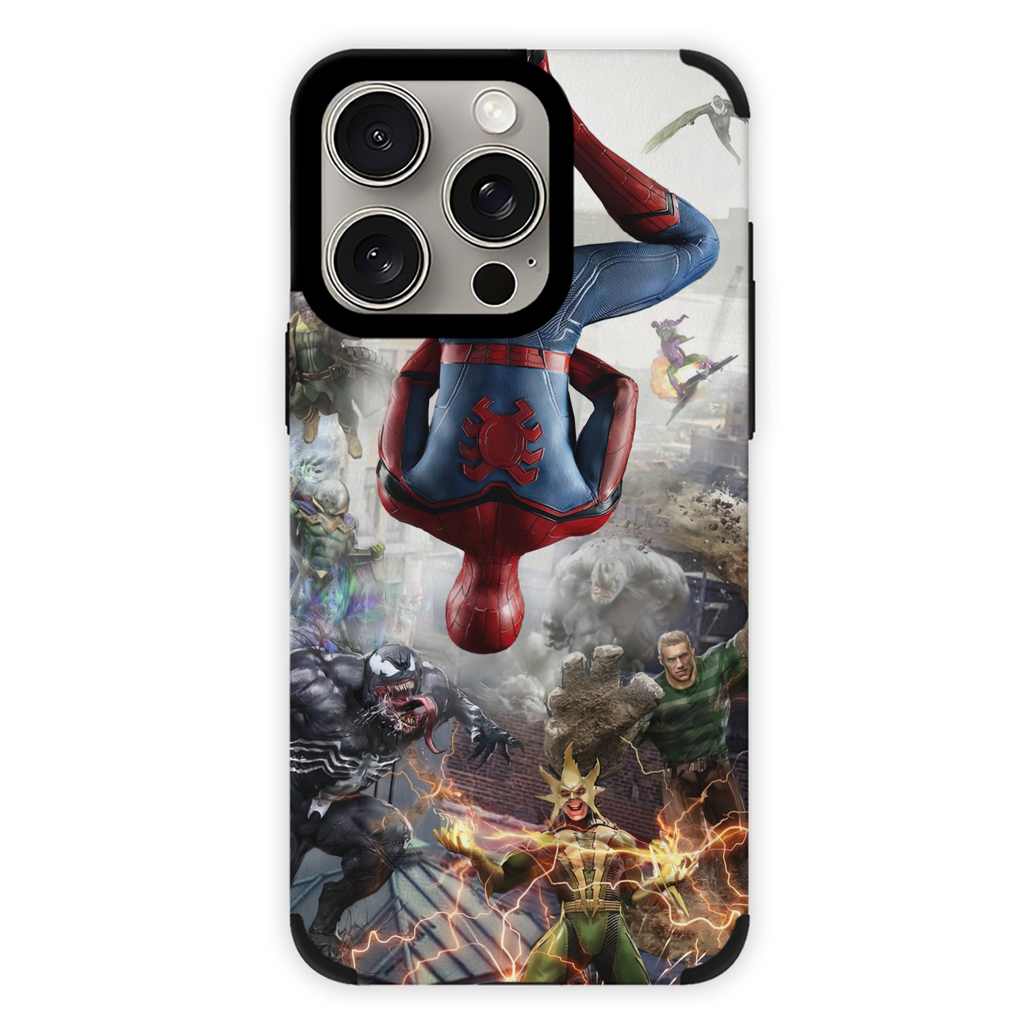 Spider Man スパイダーマン 【iPhone15ProMax対応】 PUレザー スマホケース 耐衝撃＆黄変防止