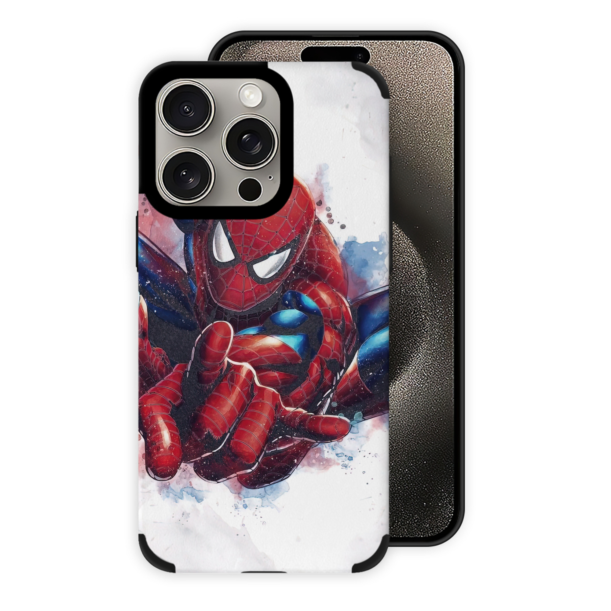 （画像用） Spider Man スパイダーマン 【iPhone15ProMax対応】 PUレザー スマホケース 耐衝撃＆黄変防止