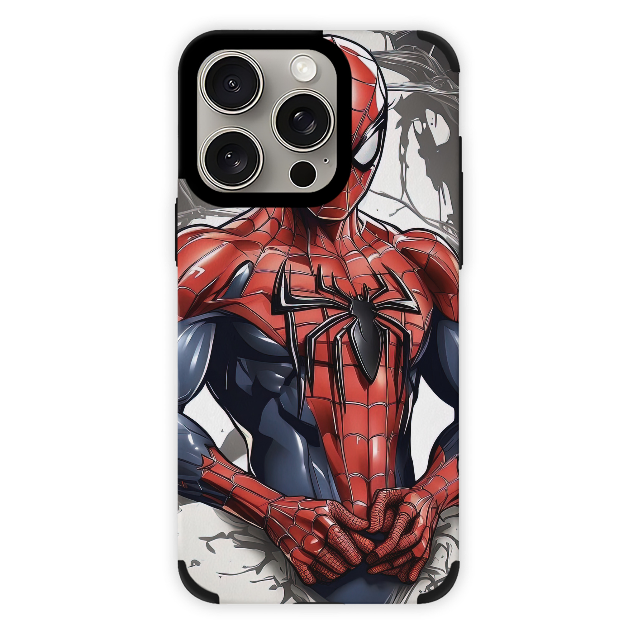 （画像用） Spider Man スパイダーマン 【iPhone15ProMax対応】 PUレザー スマホケース 耐衝撃＆黄変防止