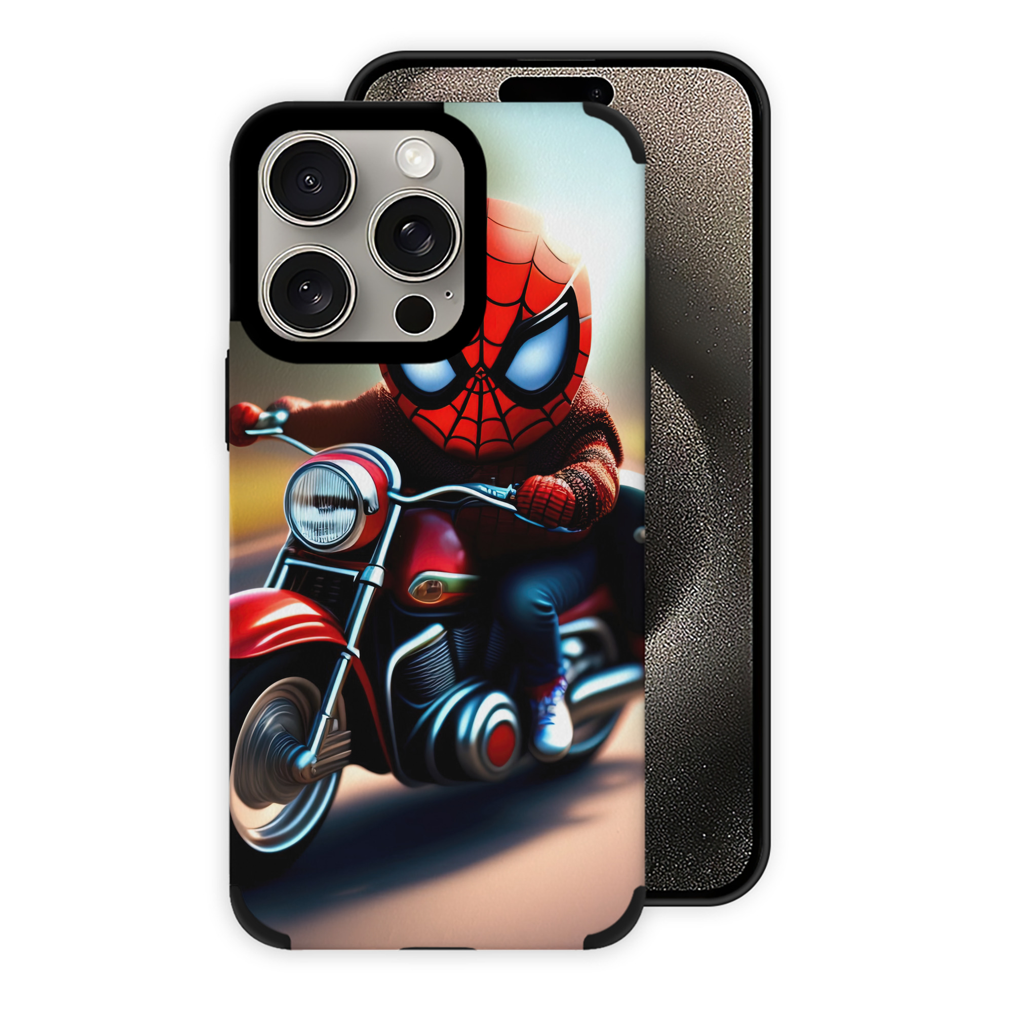 （画像用） Spider Man スパイダーマン 【iPhone15ProMax対応】 PUレザー スマホケース 耐衝撃＆黄変防止