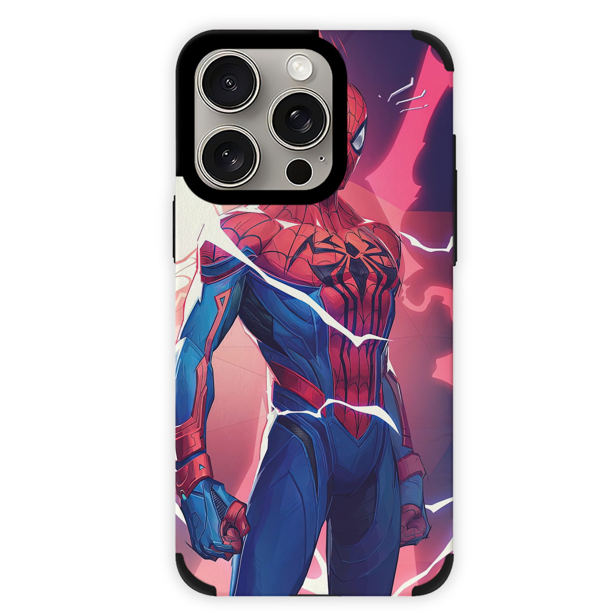 （画像用） Spider Man スパイダーマン 【iPhone15ProMax対応】 PUレザー スマホケース 耐衝撃＆黄変防止