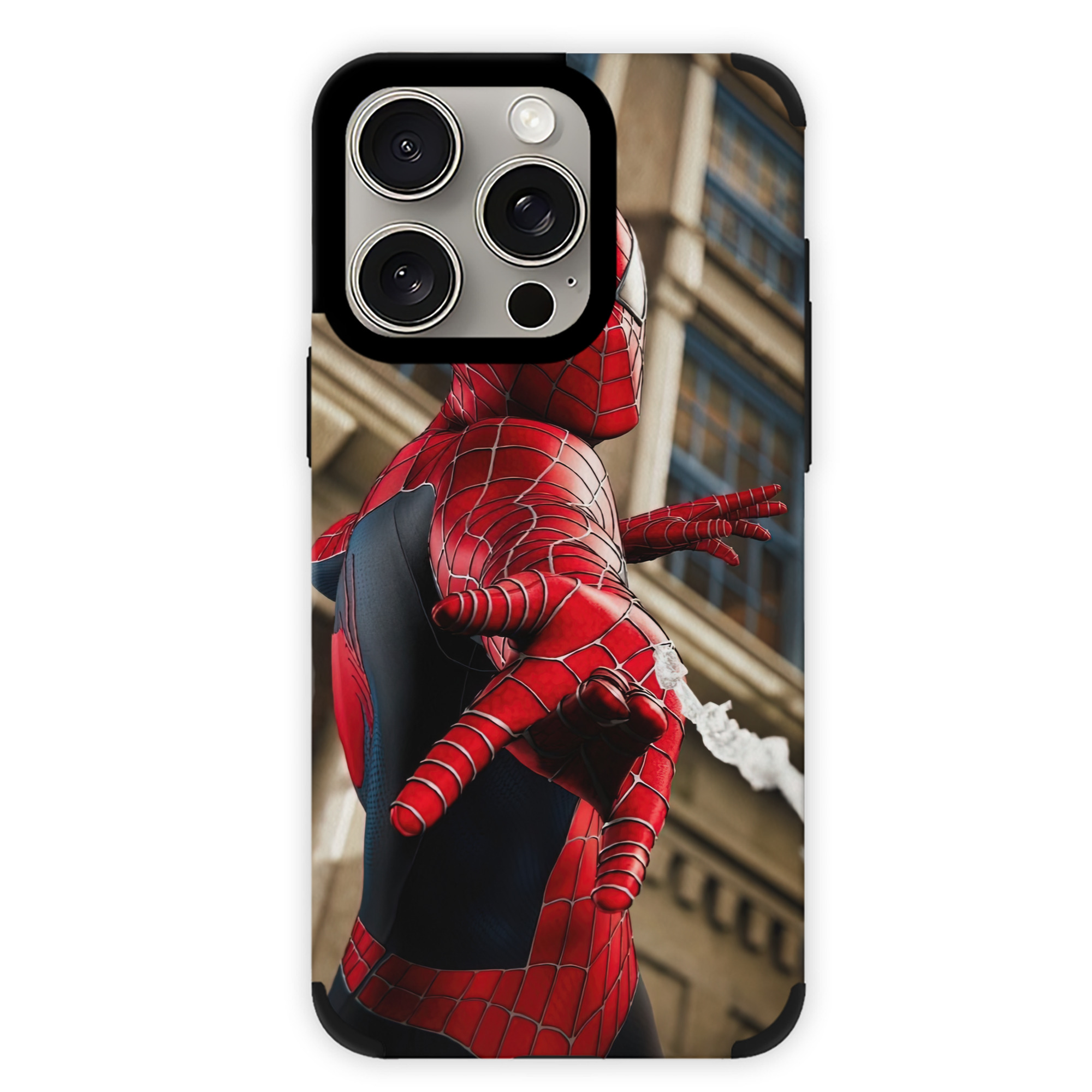 （画像用） Spider Man スパイダーマン 【iPhone15ProMax対応】 PUレザー スマホケース 耐衝撃＆黄変防止