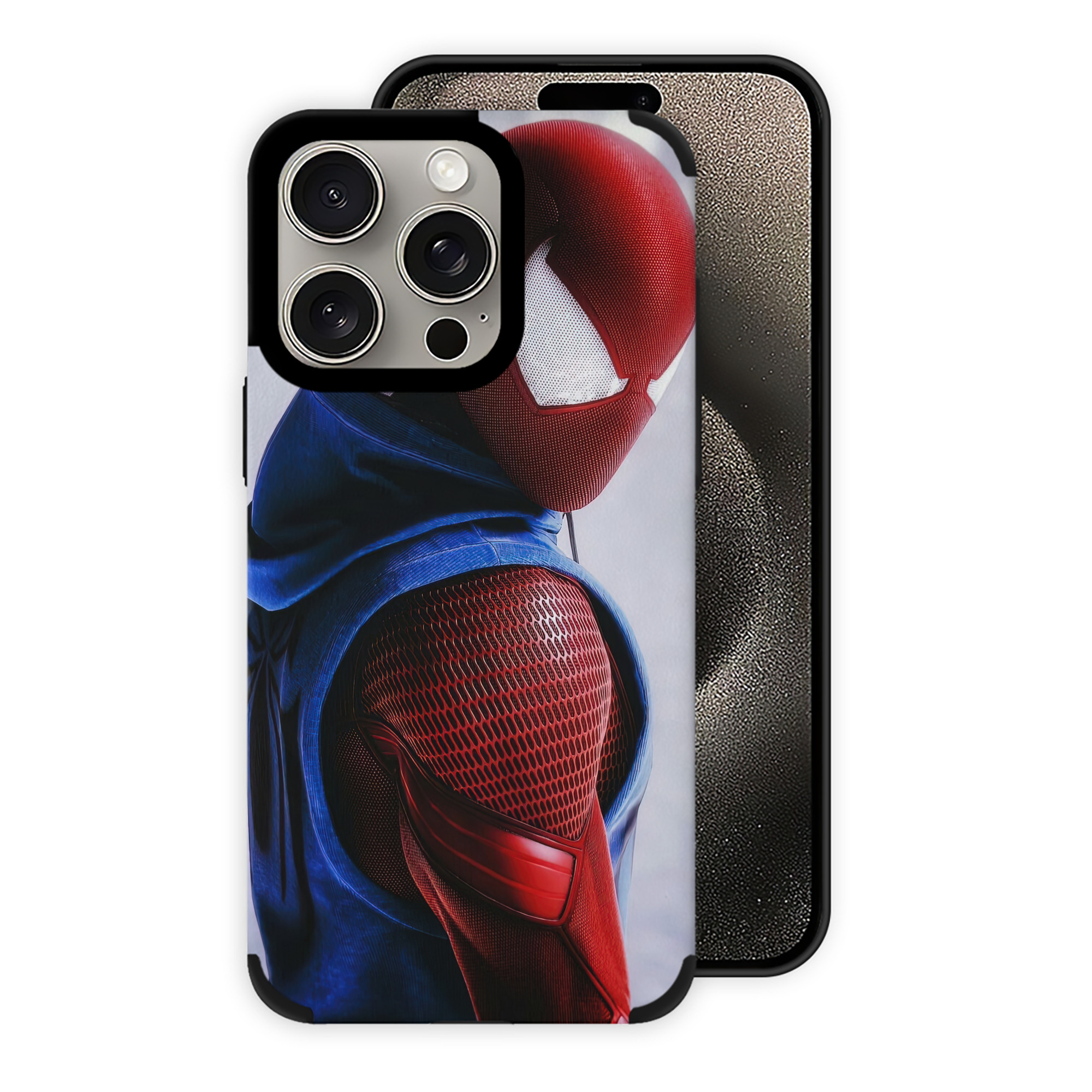 （画像用） Spider Man スパイダーマン 【iPhone15ProMax対応】 PUレザー スマホケース 耐衝撃＆黄変防止