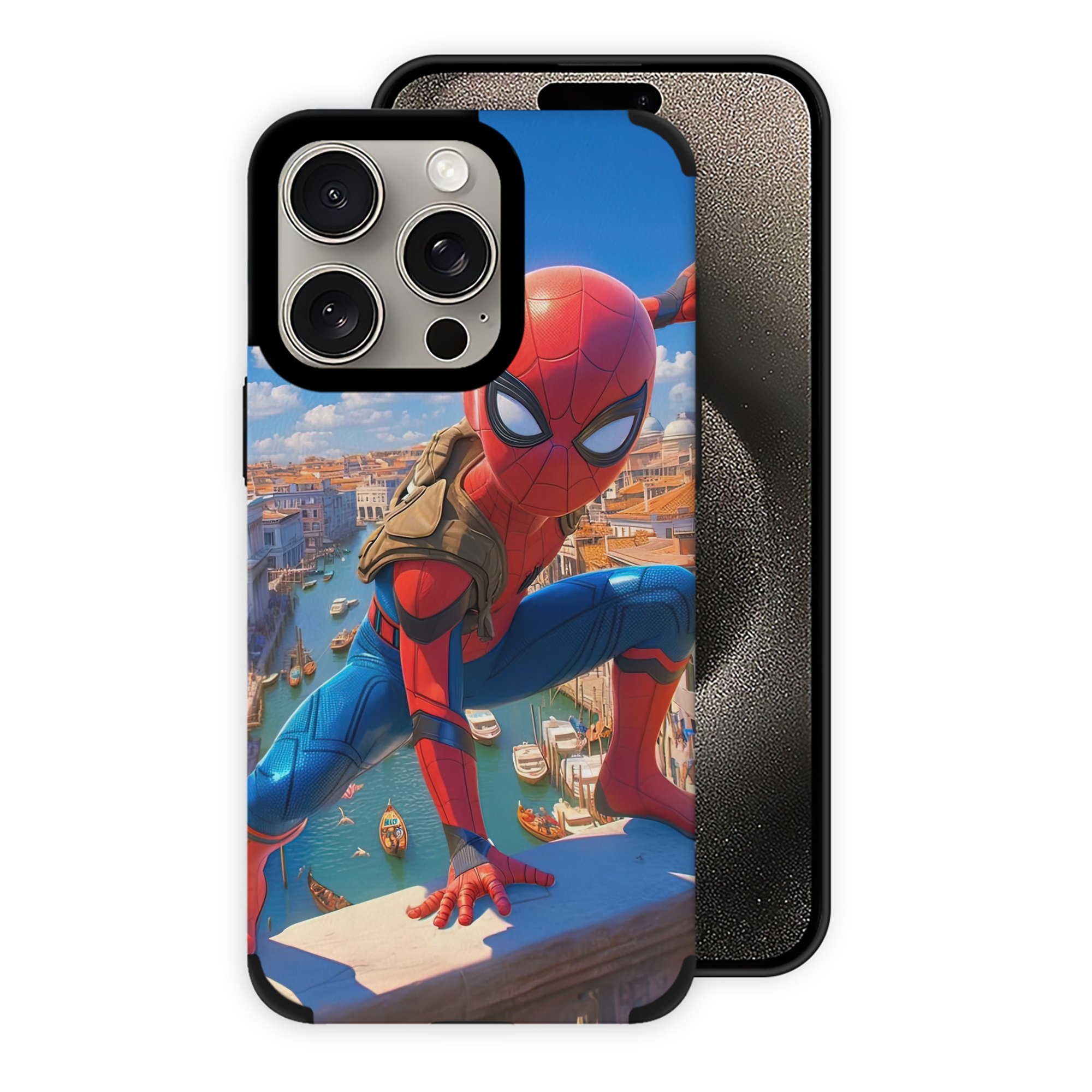 Spider Man スパイダーマン 【iPhone15ProMax対応】 PUレザー スマホケース 耐衝撃＆黄変防止