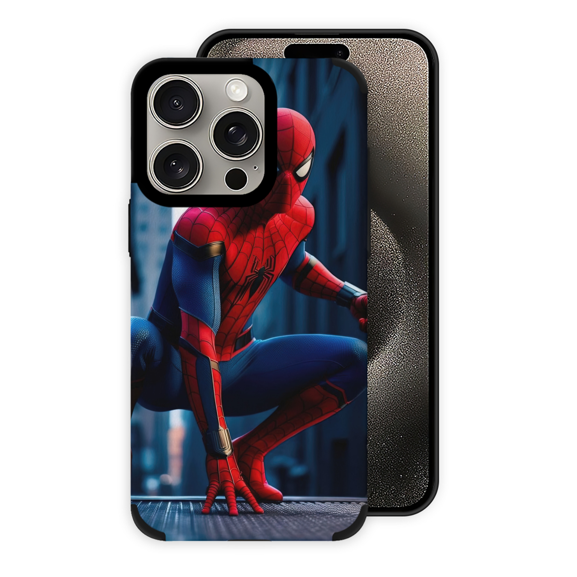 （画像用） Spider Man スパイダーマン 【iPhone15ProMax対応】 PUレザー スマホケース 耐衝撃＆黄変防止