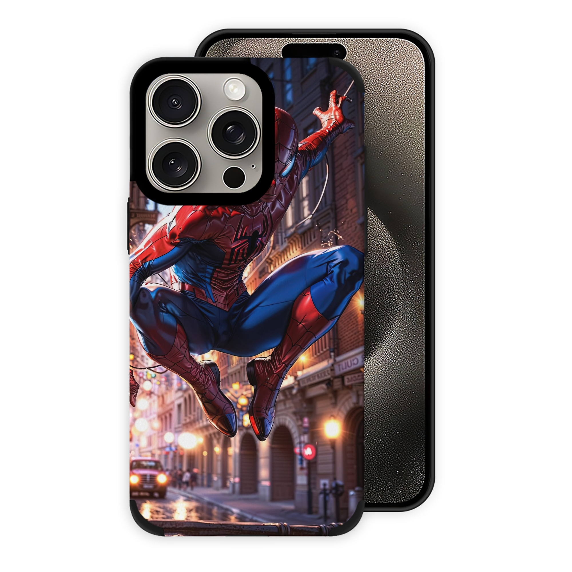 Spider Man スパイダーマン 【iPhone15ProMax対応】 PUレザー スマホケース 耐衝撃＆黄変防止