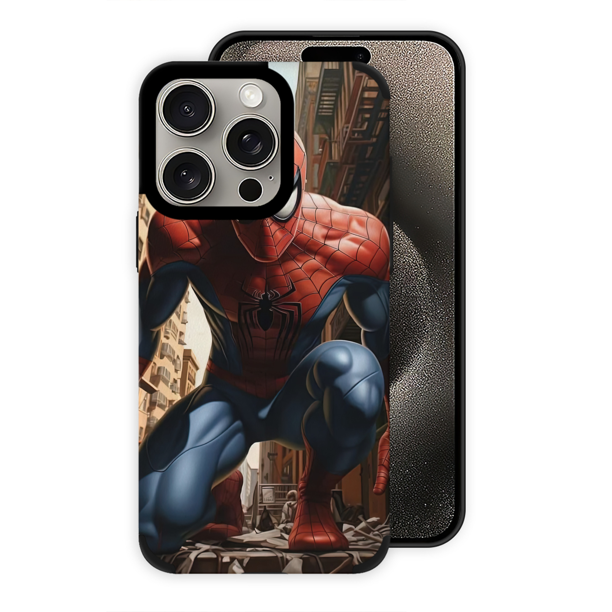 Spider Man スパイダーマン 【iPhone15ProMax対応】 PUレザー スマホケース 耐衝撃＆黄変防止