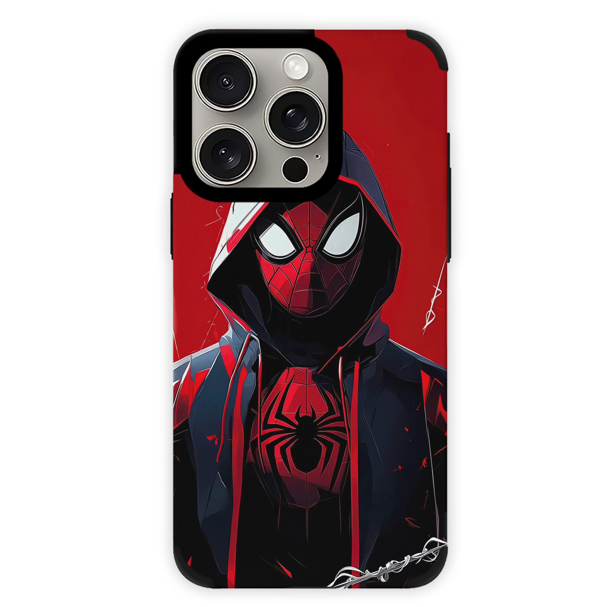 （画像用） Spider Man スパイダーマン 【iPhone15ProMax対応】 PUレザー スマホケース 耐衝撃＆黄変防止