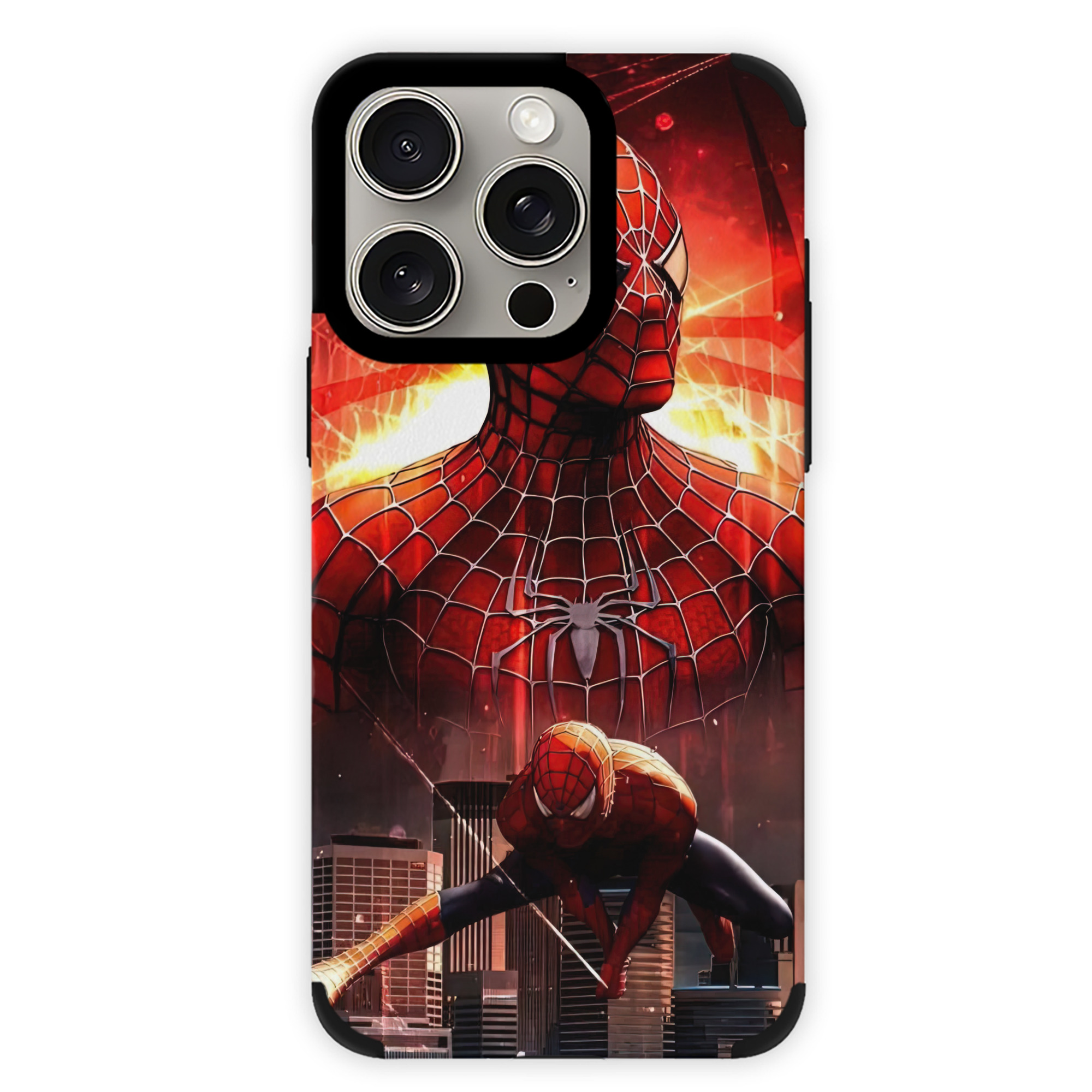 （画像用） Spider Man スパイダーマン 【iPhone15ProMax対応】 PUレザー スマホケース 耐衝撃＆黄変防止