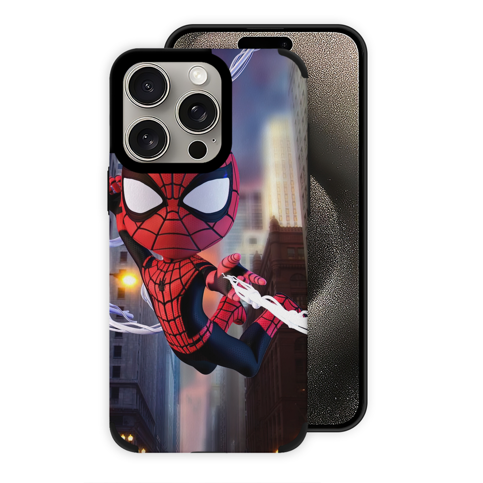 （画像用） Spider Man スパイダーマン 【iPhone15ProMax対応】 PUレザー スマホケース 耐衝撃＆黄変防止