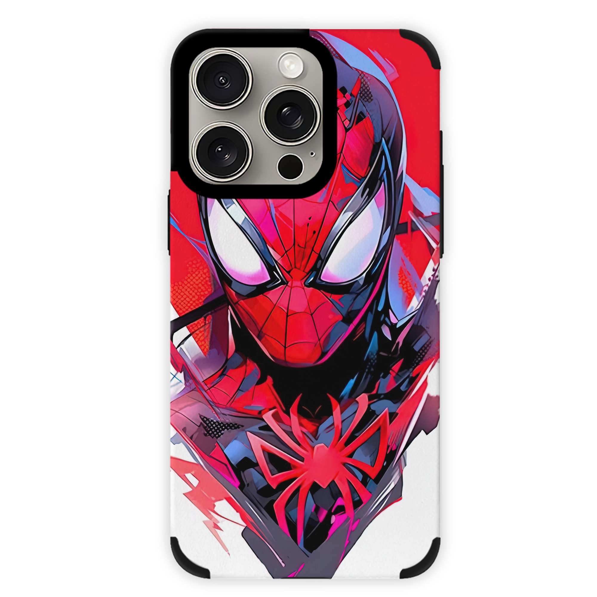 （画像用） Spider Man スパイダーマン 【iPhone15ProMax対応】 PUレザー スマホケース 耐衝撃＆黄変防止