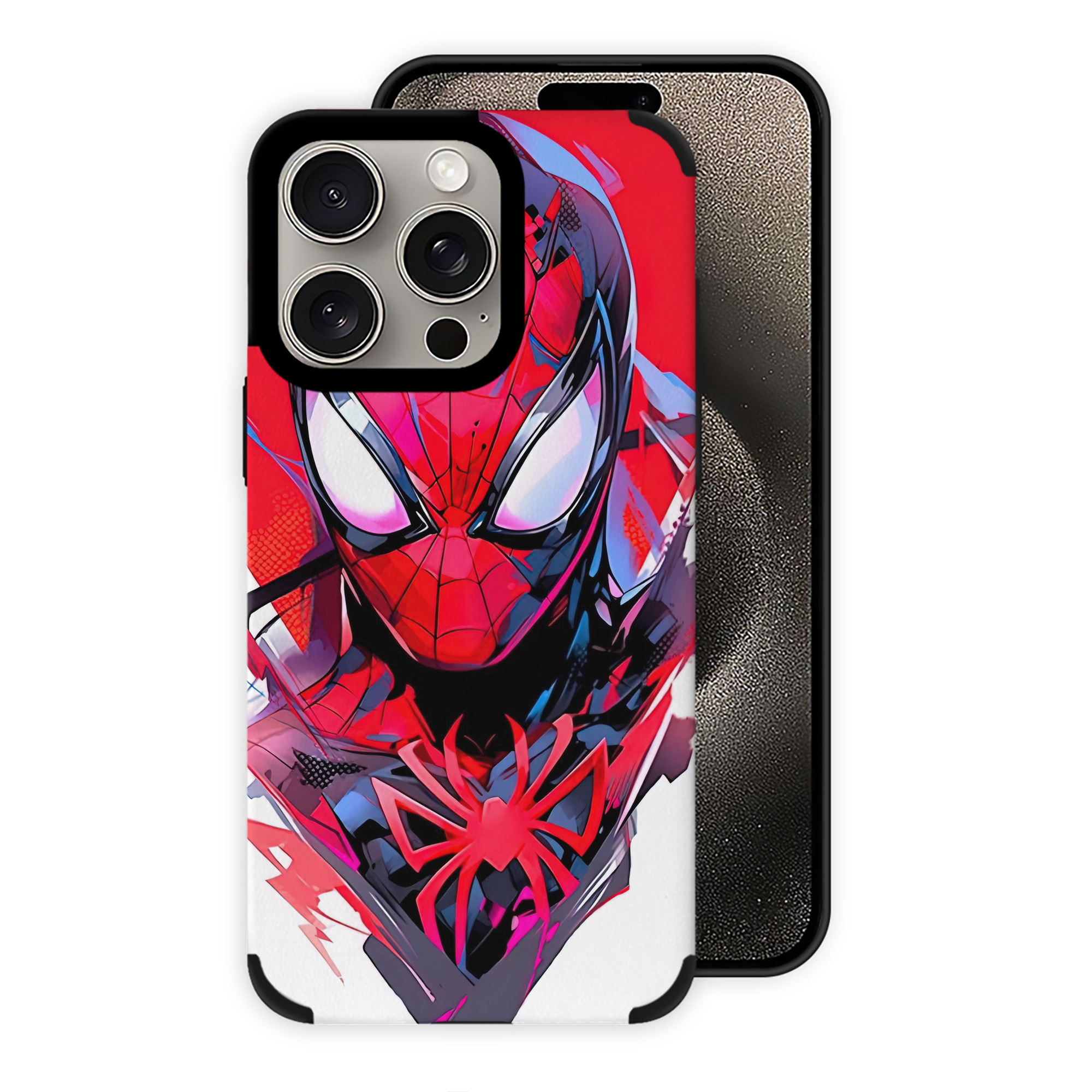 （画像用） Spider Man スパイダーマン 【iPhone15ProMax対応】 PUレザー スマホケース 耐衝撃＆黄変防止
