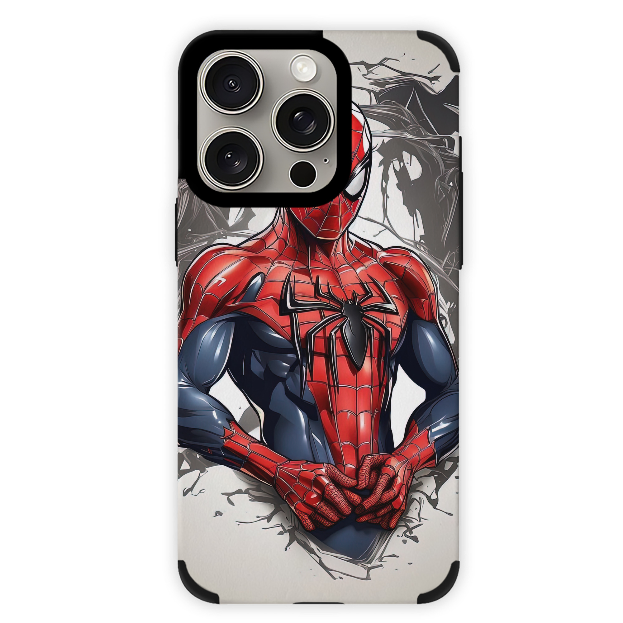 Spider Man スパイダーマン 【iPhone15ProMax対応】 PUレザー スマホケース 耐衝撃＆黄変防止