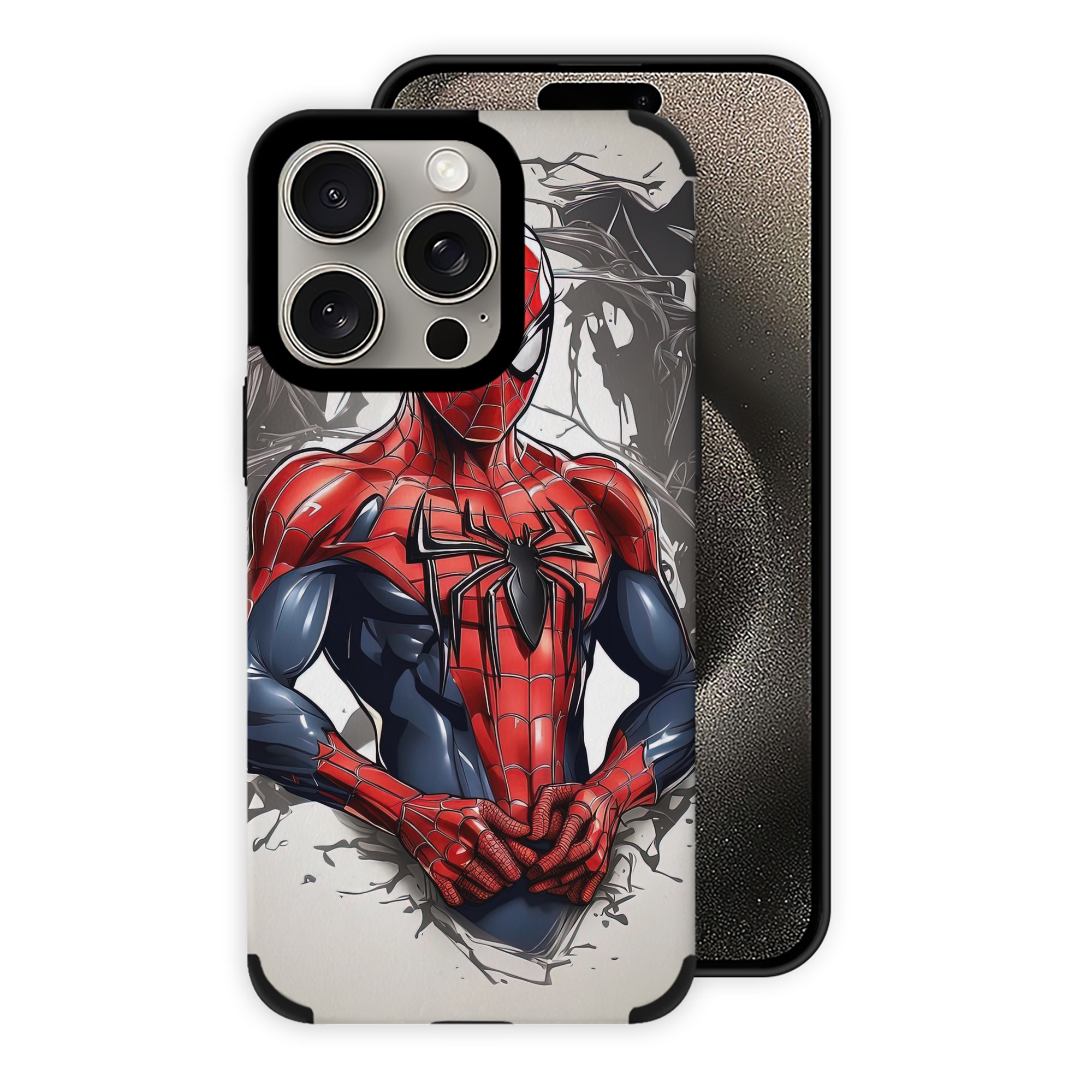 Spider Man スパイダーマン 【iPhone15ProMax対応】 PUレザー スマホケース 耐衝撃＆黄変防止