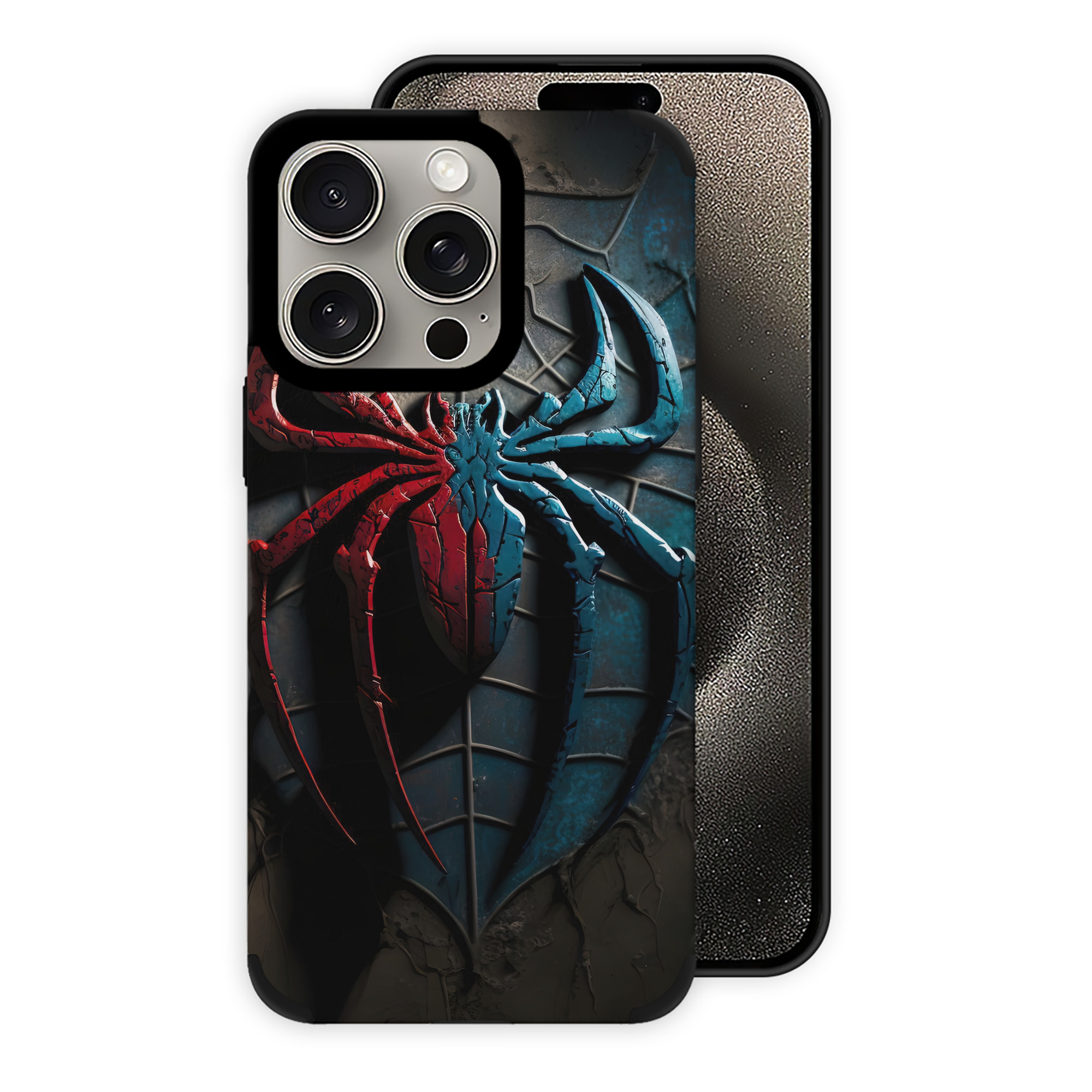 （画像用） Spider Man スパイダーマン 【iPhone15ProMax対応】 PUレザー スマホケース 耐衝撃＆黄変防止