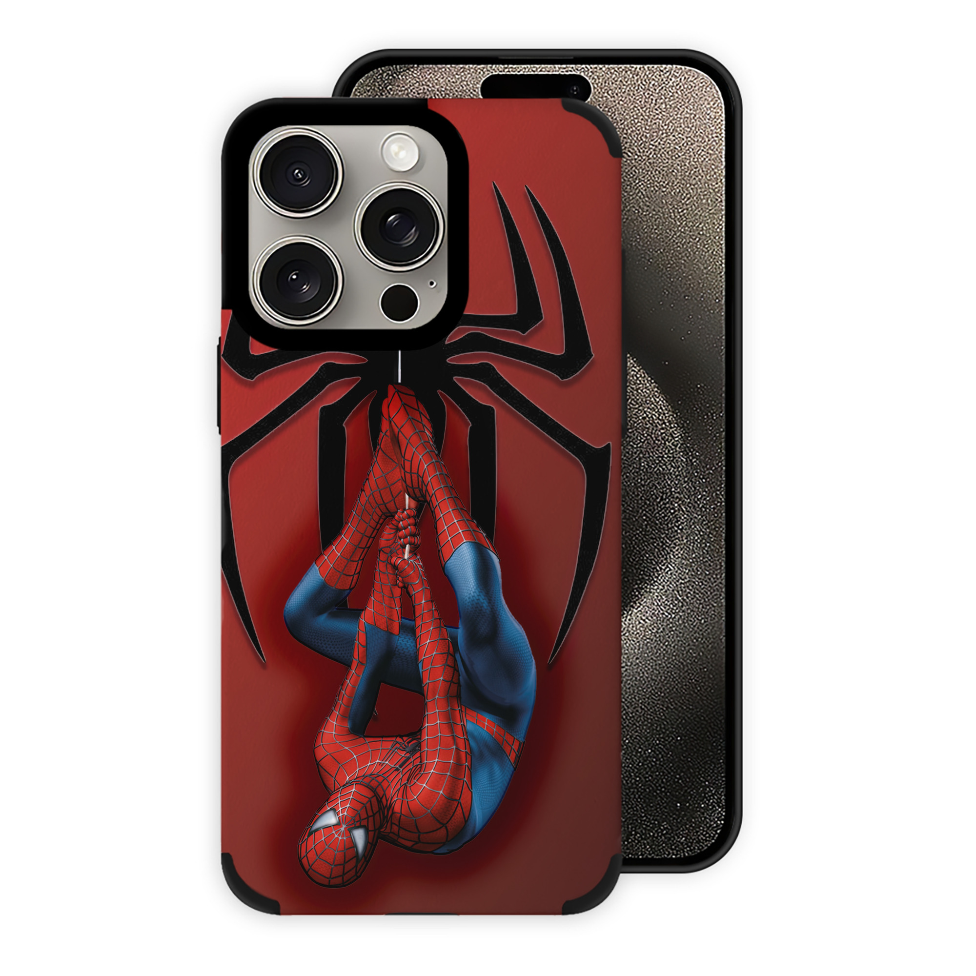 （画像用） Spider Man スパイダーマン 【iPhone15ProMax対応】 PUレザー スマホケース 耐衝撃＆黄変防止