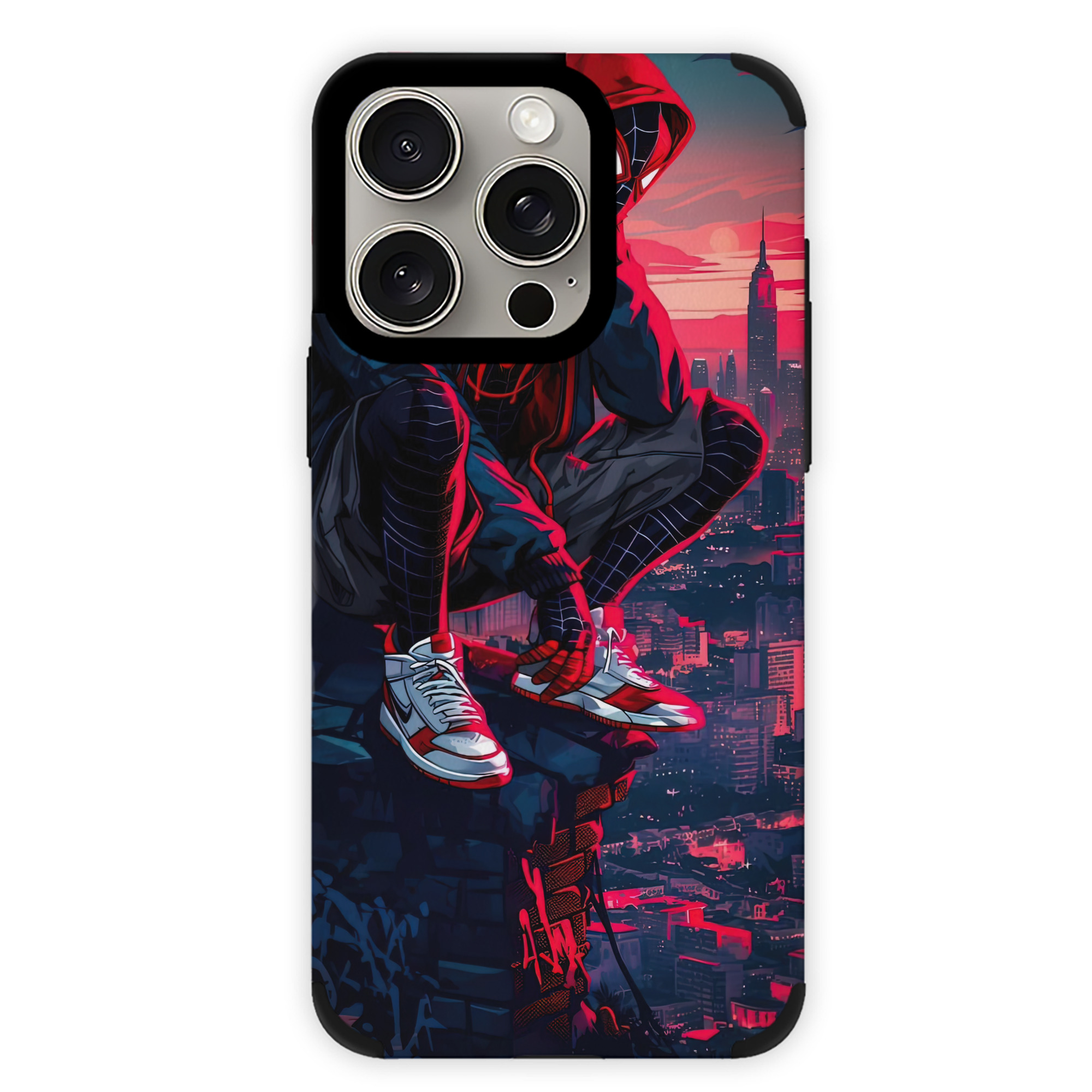 （画像用） Spider Man スパイダーマン 【iPhone15ProMax対応】 PUレザー スマホケース 耐衝撃＆黄変防止