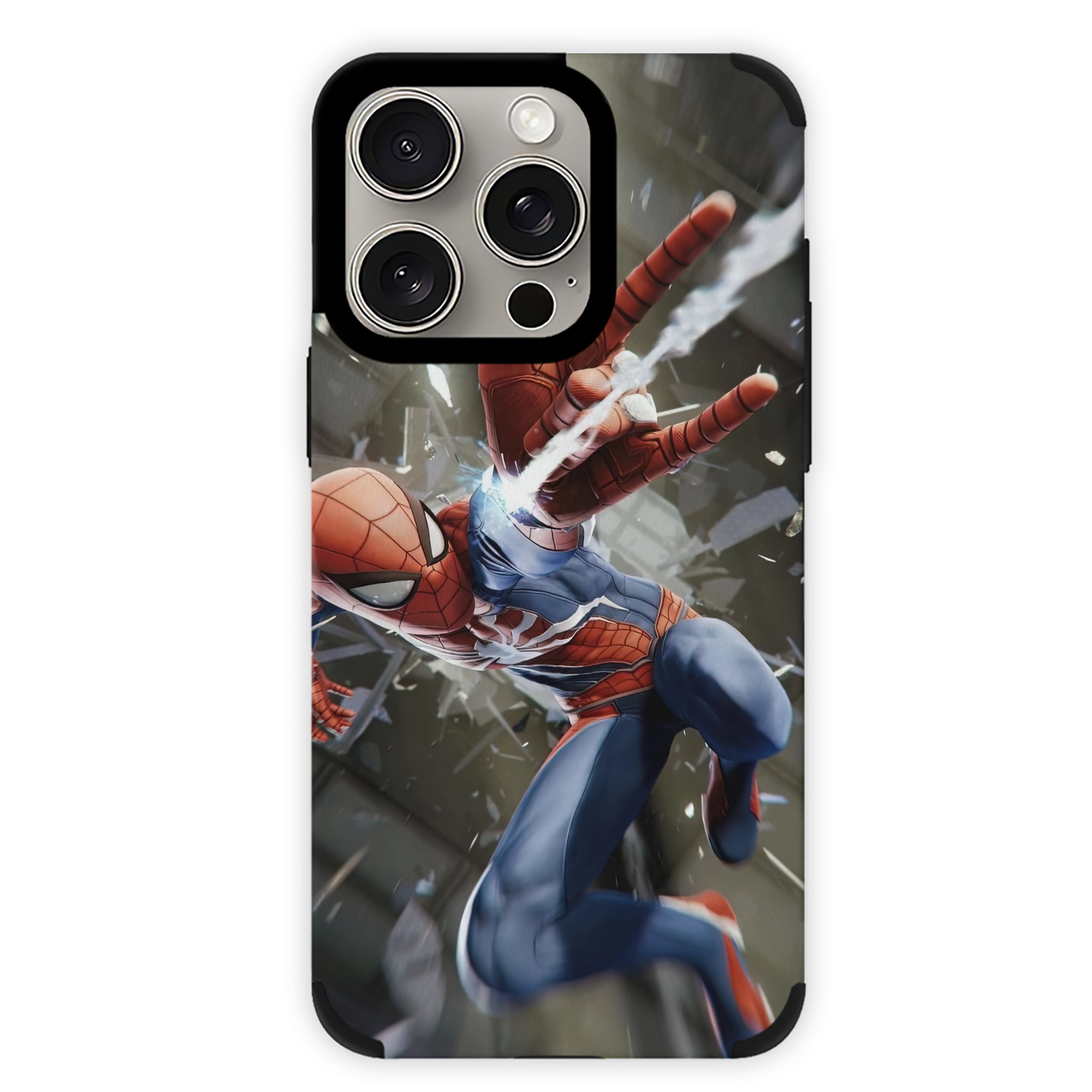Spider Man スパイダーマン 【iPhone15ProMax対応】 PUレザー スマホケース 耐衝撃＆黄変防止