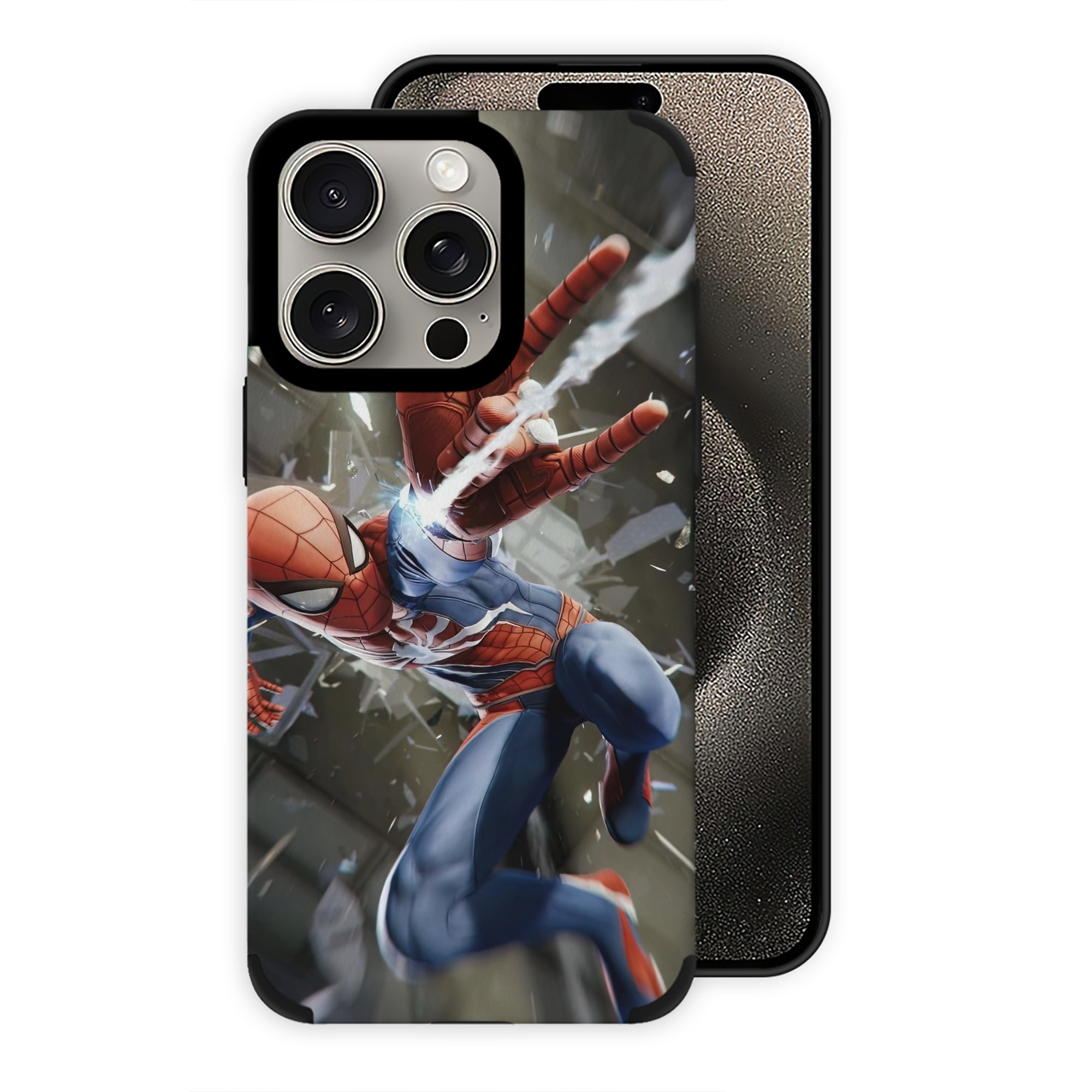 Spider Man スパイダーマン 【iPhone15ProMax対応】 PUレザー スマホケース 耐衝撃＆黄変防止