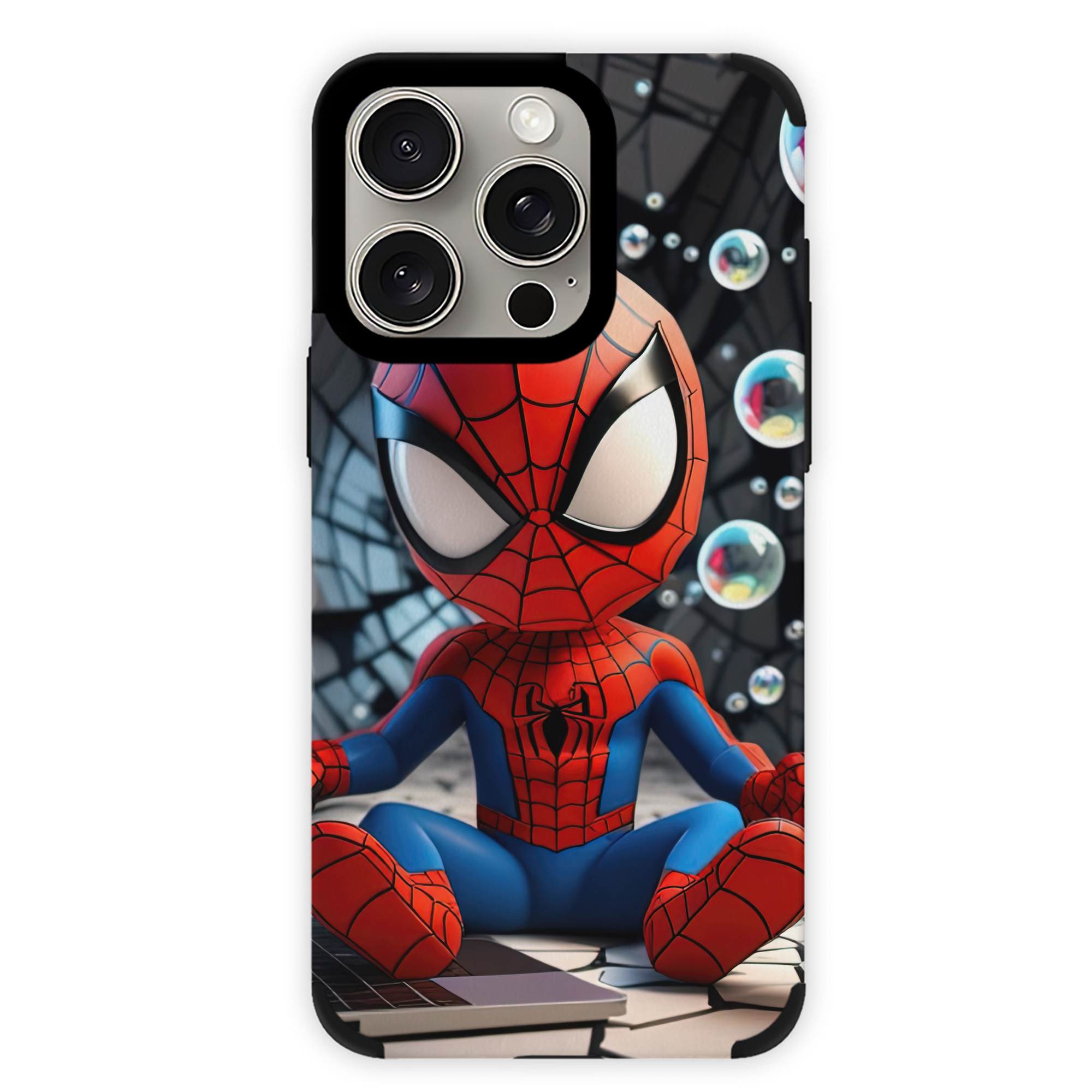 （画像用） Spider Man スパイダーマン 【iPhone15ProMax対応】 PUレザー スマホケース 耐衝撃＆黄変防止