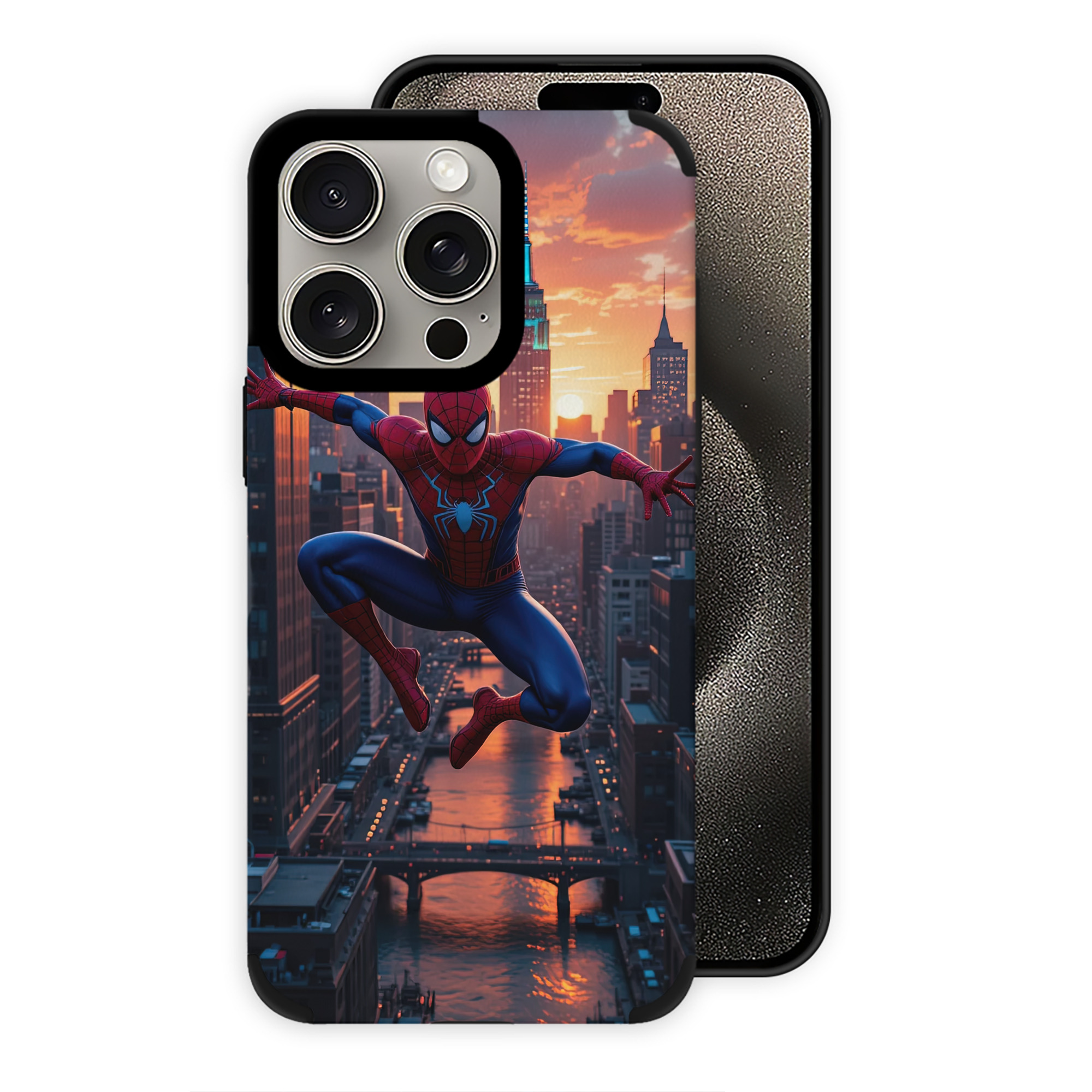 Spider Man スパイダーマン 【iPhone15ProMax対応】 PUレザー スマホケース 耐衝撃＆黄変防止