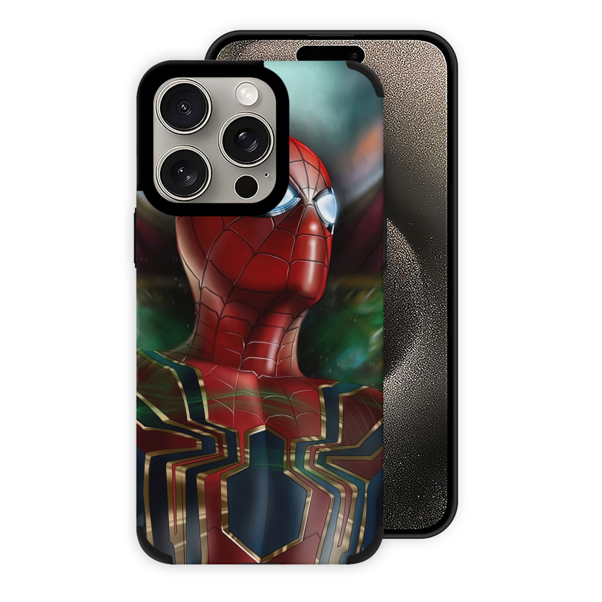 （画像用） Spider Man スパイダーマン 【iPhone15ProMax対応】 PUレザー スマホケース 耐衝撃＆黄変防止