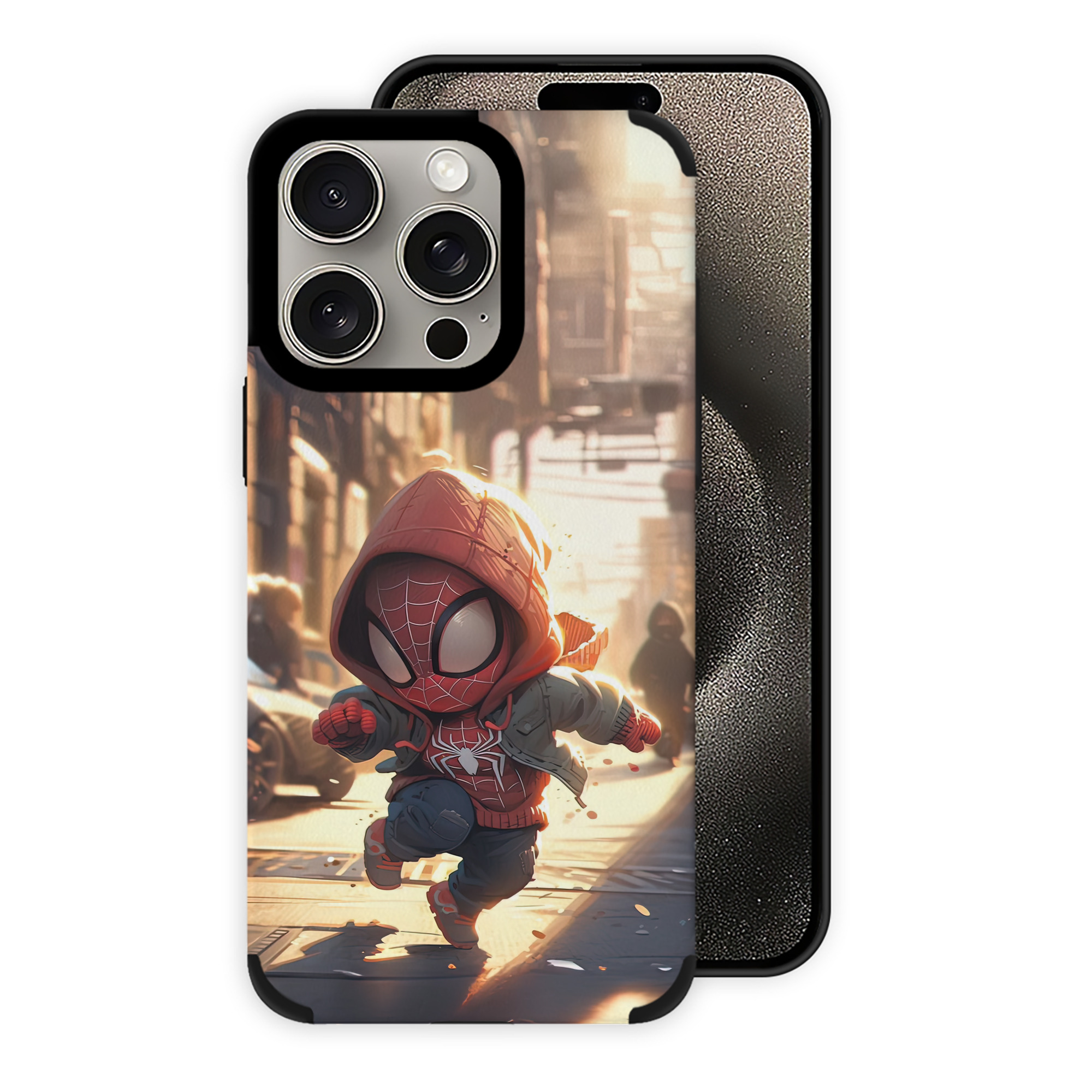 （画像用） Spider Man スパイダーマン 【iPhone15ProMax対応】 PUレザー スマホケース 耐衝撃＆黄変防止