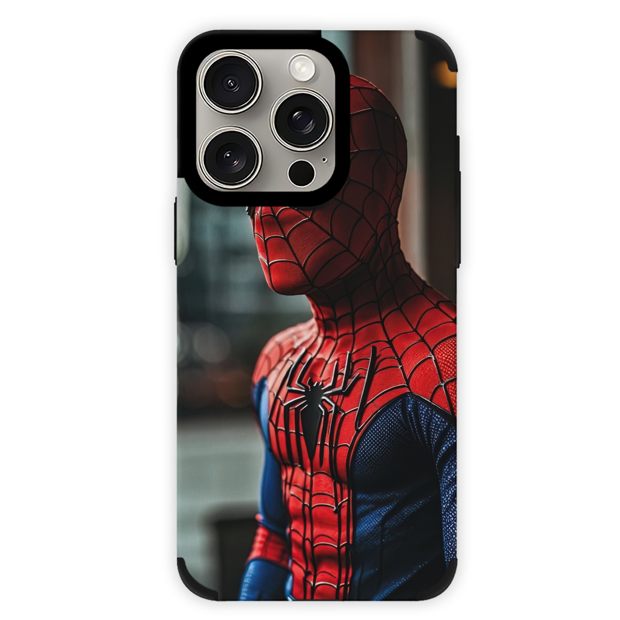 （画像用） Spider Man スパイダーマン 【iPhone15ProMax対応】 PUレザー スマホケース 耐衝撃＆黄変防止