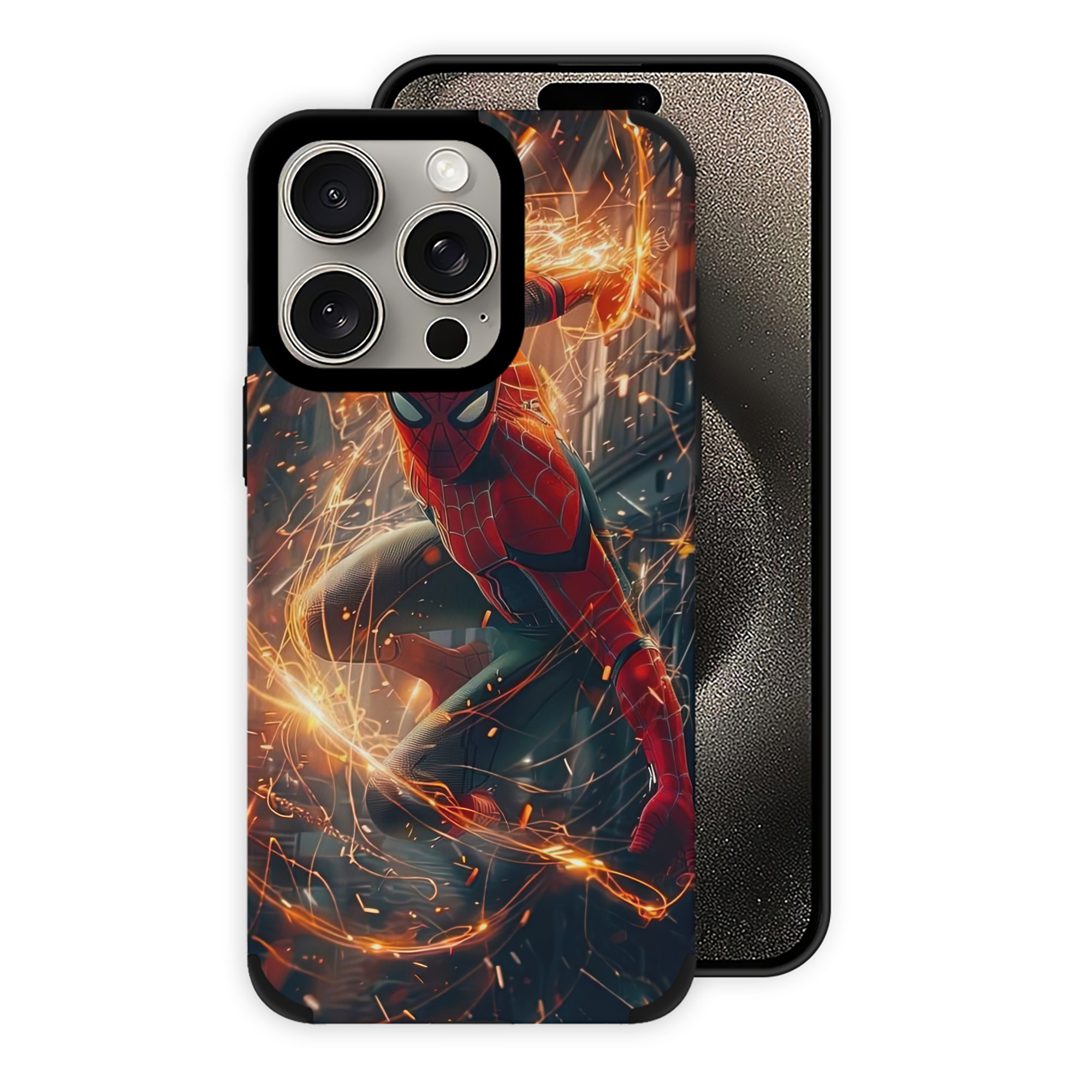 Spider Man スパイダーマン 【iPhone15ProMax対応】 PUレザー スマホケース 耐衝撃＆黄変防止