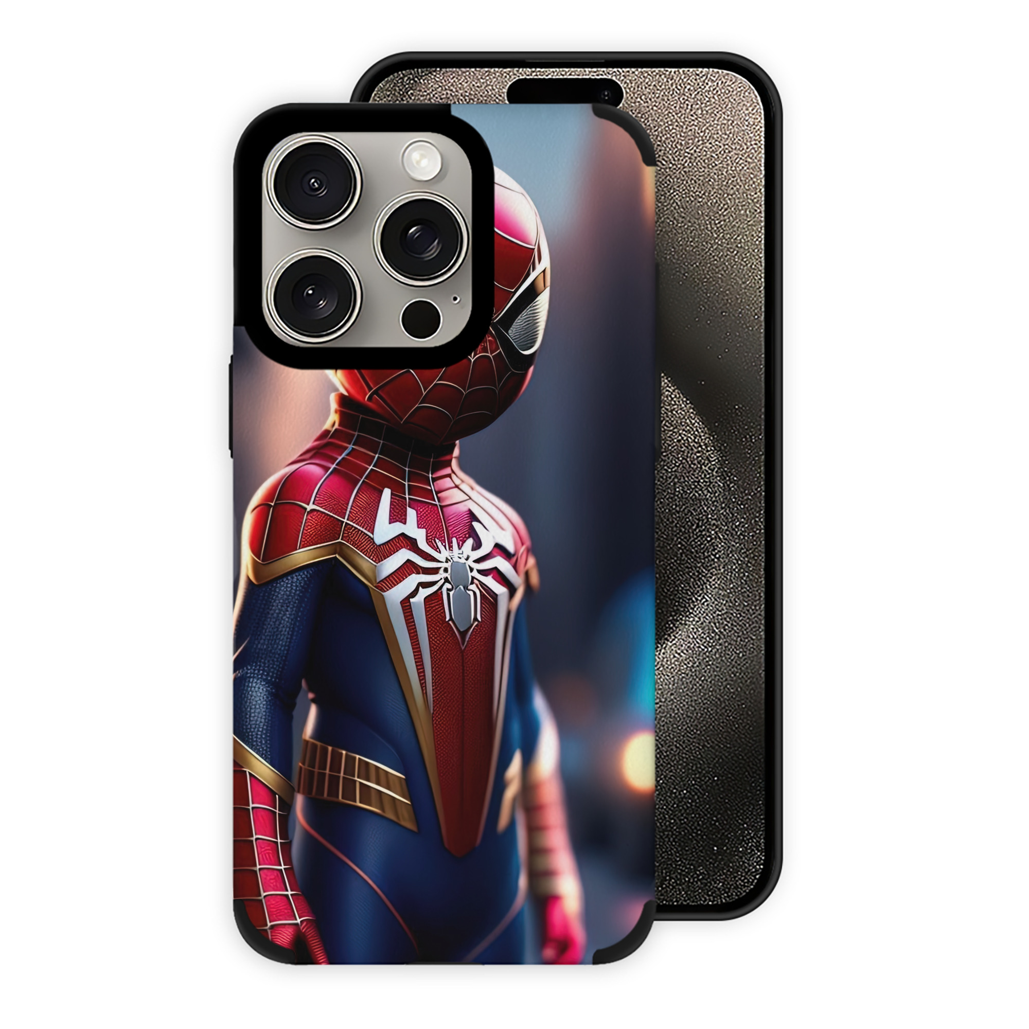 （画像用） Spider Man スパイダーマン 【iPhone15ProMax対応】 PUレザー スマホケース 耐衝撃＆黄変防止