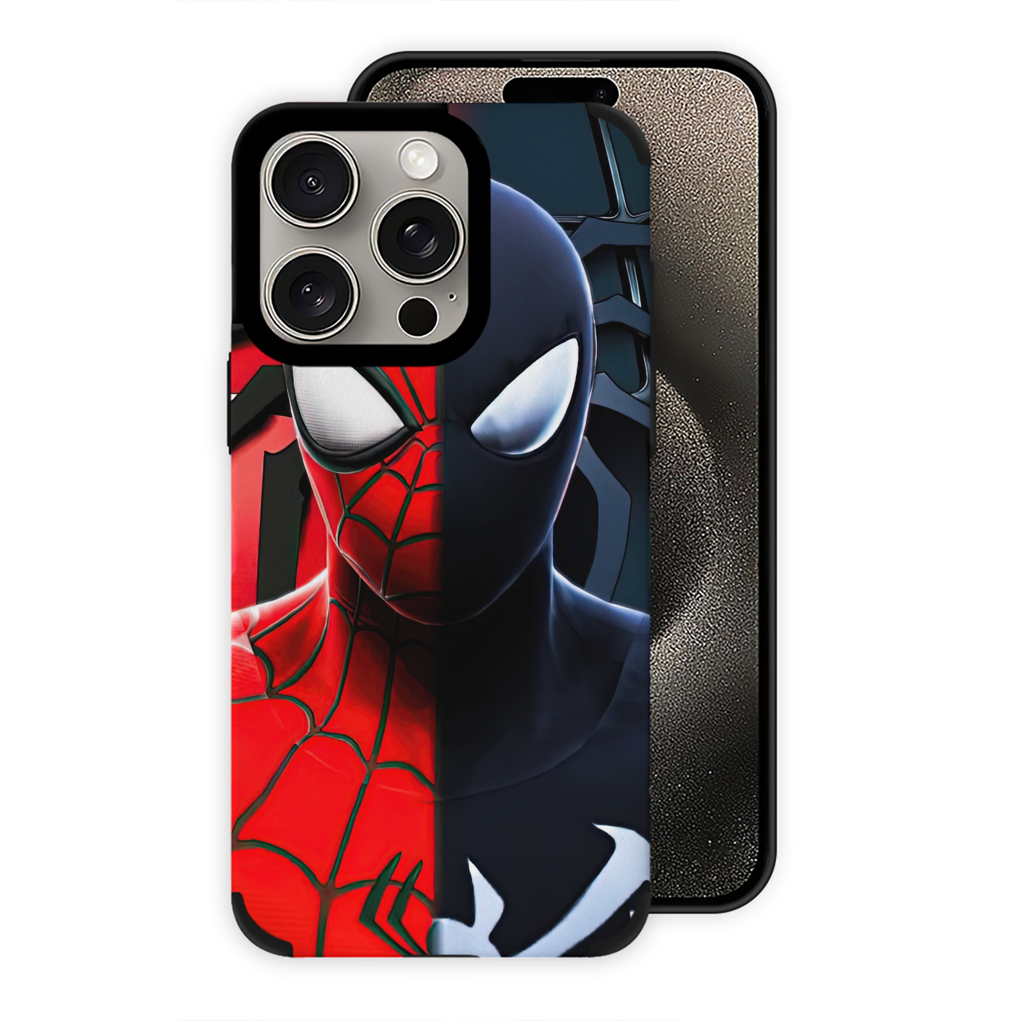 （画像用） Spider Man スパイダーマン 【iPhone15ProMax対応】 PUレザー スマホケース 耐衝撃＆黄変防止