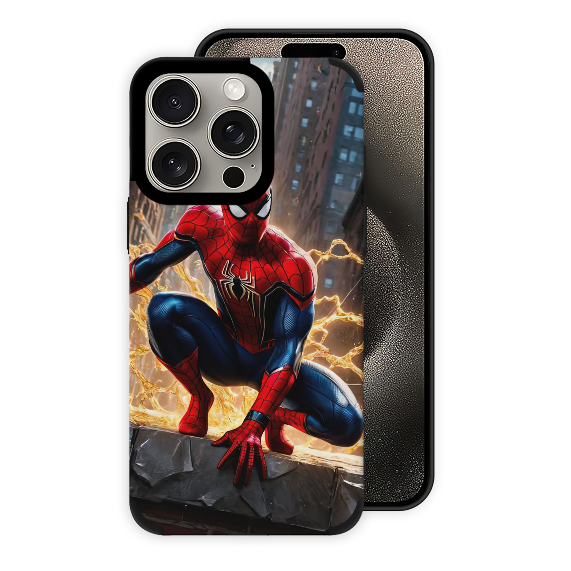 Spider Man スパイダーマン 【iPhone15ProMax対応】 PUレザー スマホケース 耐衝撃＆黄変防止