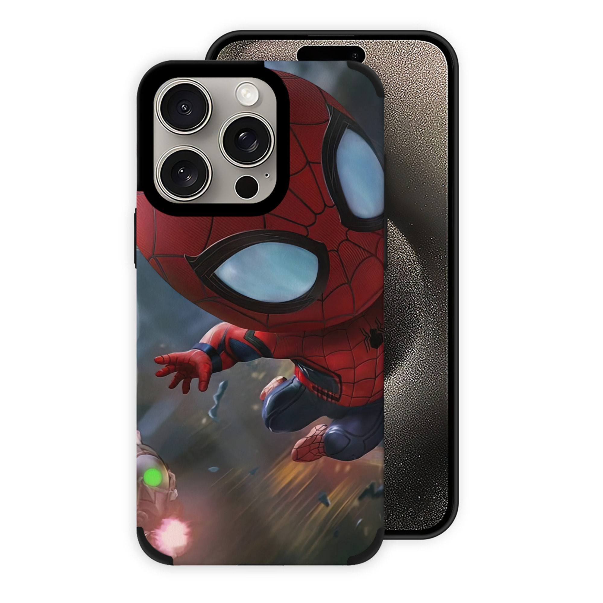 （画像用） Spider Man スパイダーマン 【iPhone15ProMax対応】 PUレザー スマホケース 耐衝撃＆黄変防止