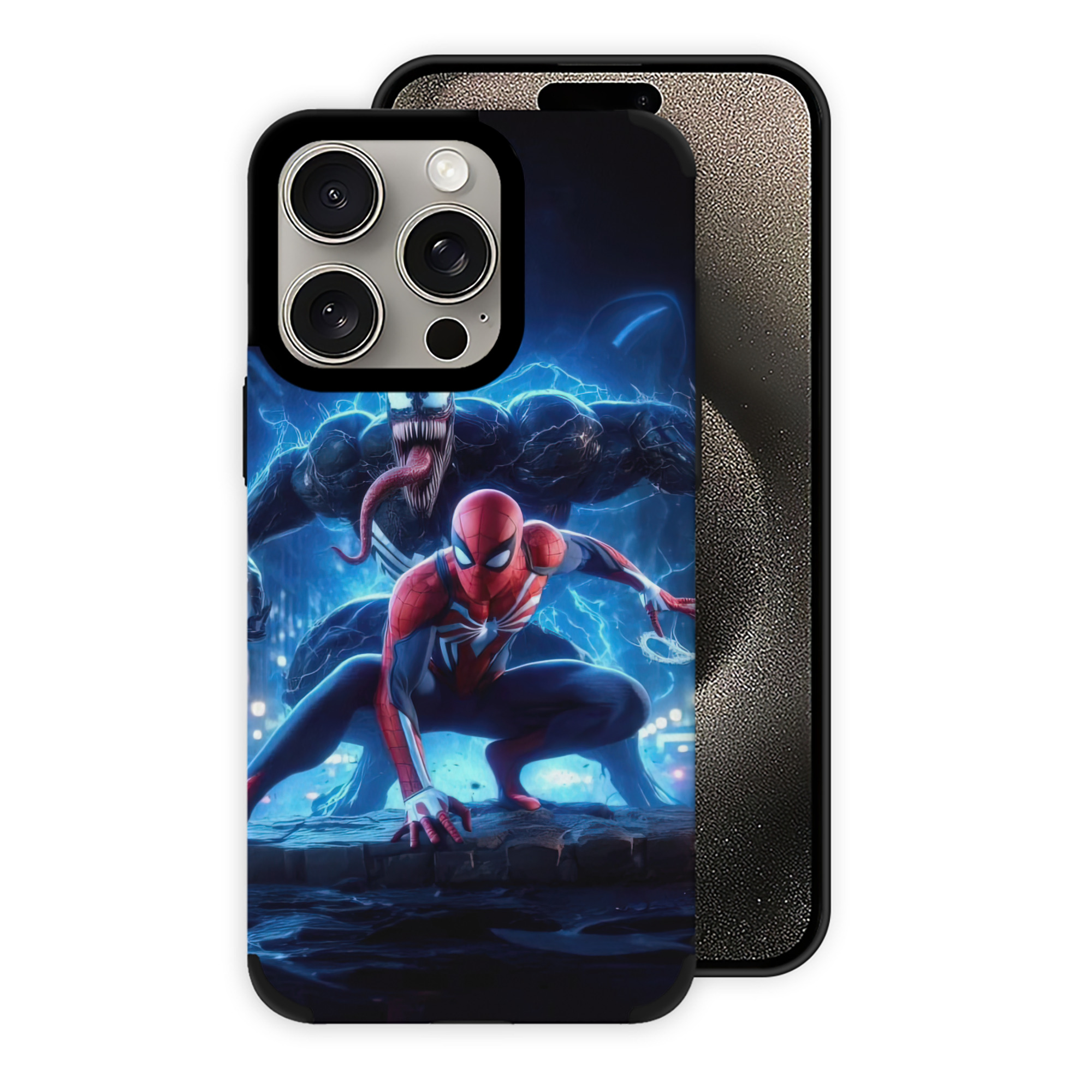 （画像用） Spider Man スパイダーマン 【iPhone15ProMax対応】 PUレザー スマホケース 耐衝撃＆黄変防止