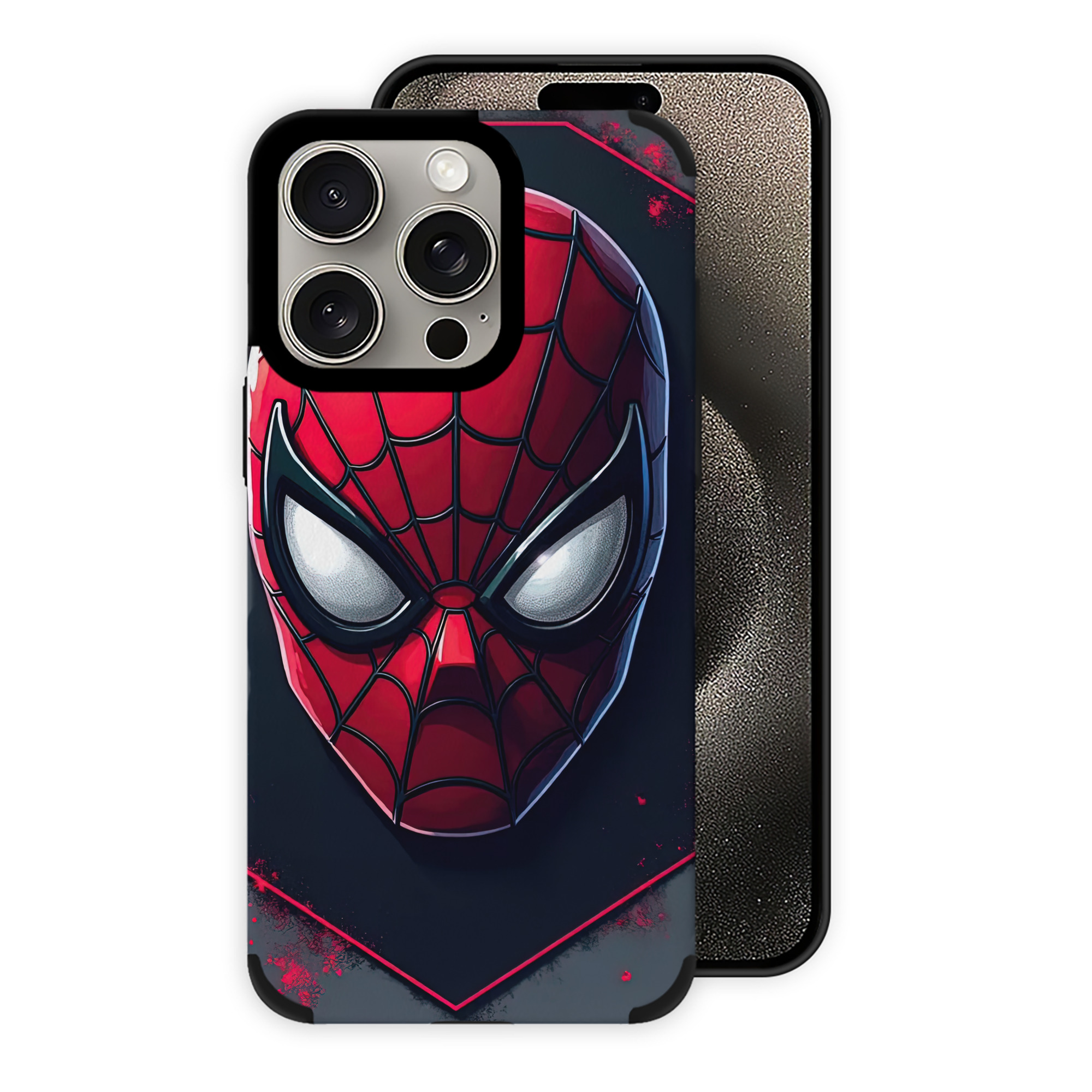 （画像用） Spider Man スパイダーマン 【iPhone15ProMax対応】 PUレザー スマホケース 耐衝撃＆黄変防止