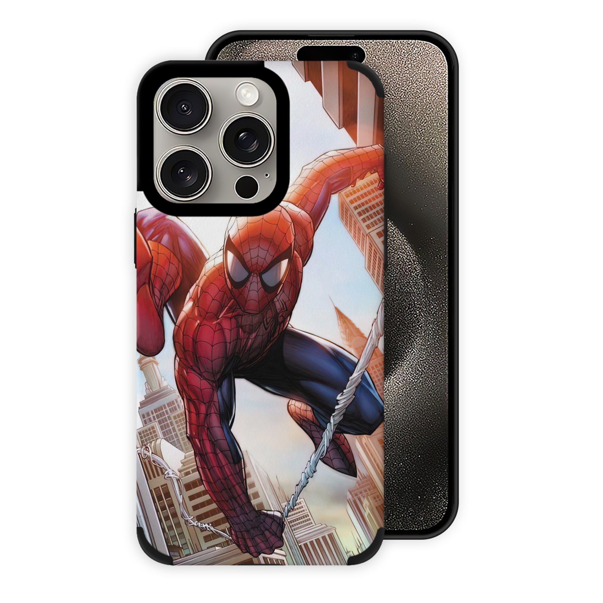 Spider Man スパイダーマン 【iPhone15ProMax対応】 PUレザー スマホケース 耐衝撃＆黄変防止