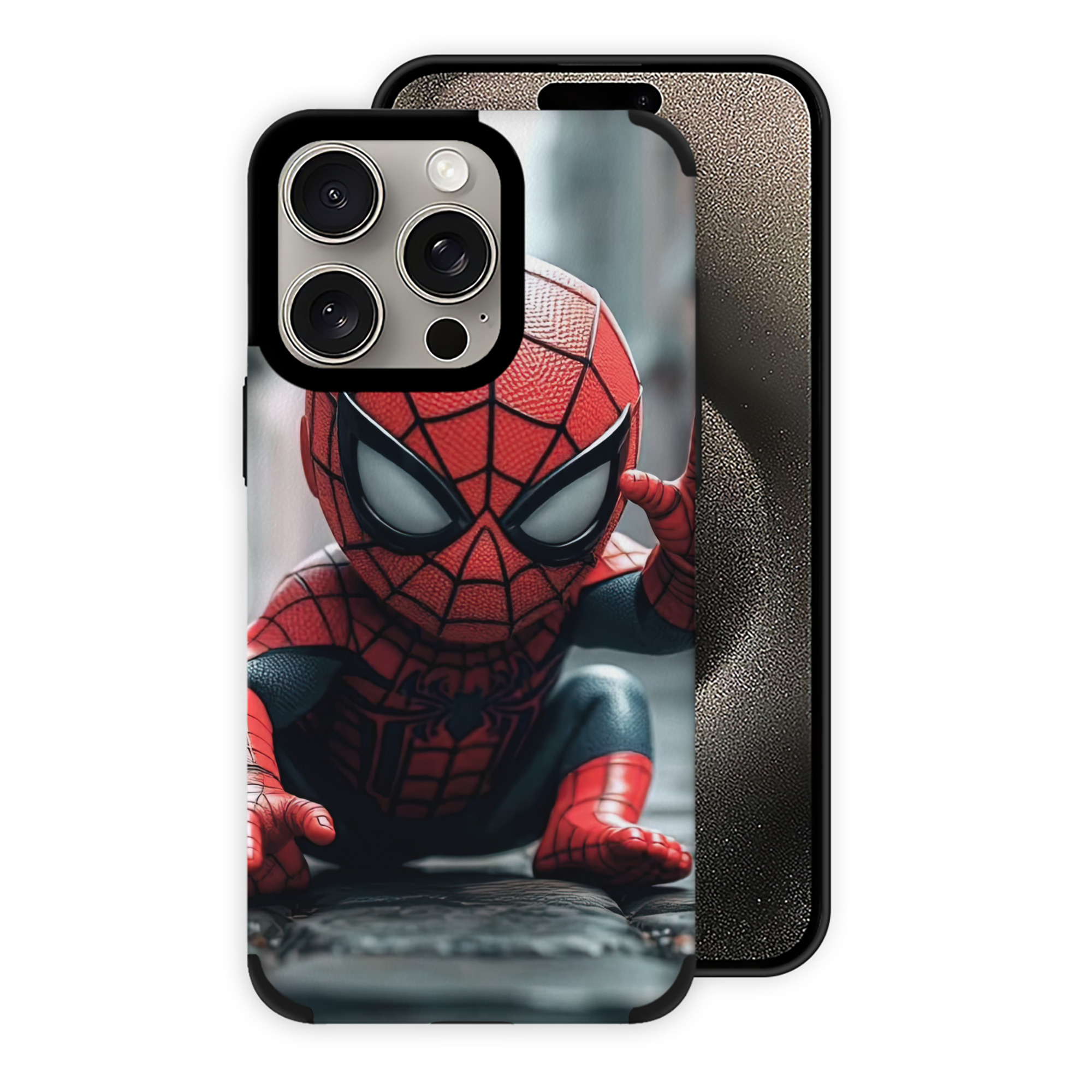 （画像用） Spider Man スパイダーマン 【iPhone15ProMax対応】 PUレザー スマホケース 耐衝撃＆黄変防止