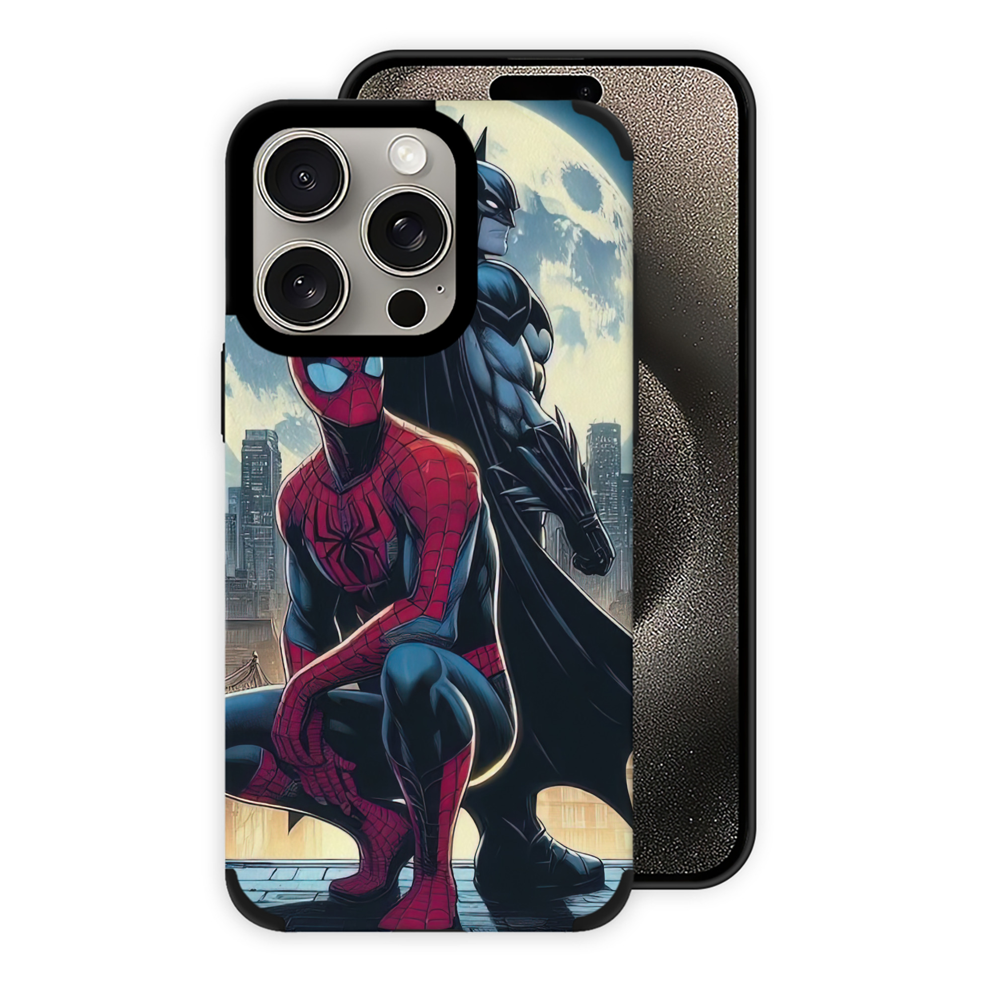 （画像用） Spider Man スパイダーマン 【iPhone15ProMax対応】 PUレザー スマホケース 耐衝撃＆黄変防止