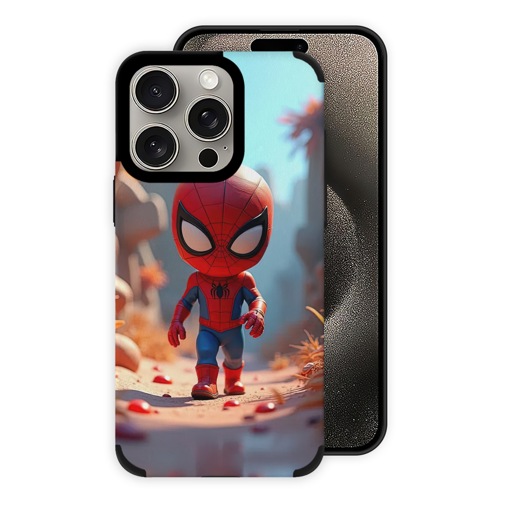 （画像用） Spider Man スパイダーマン 【iPhone15ProMax対応】 PUレザー スマホケース 耐衝撃＆黄変防止