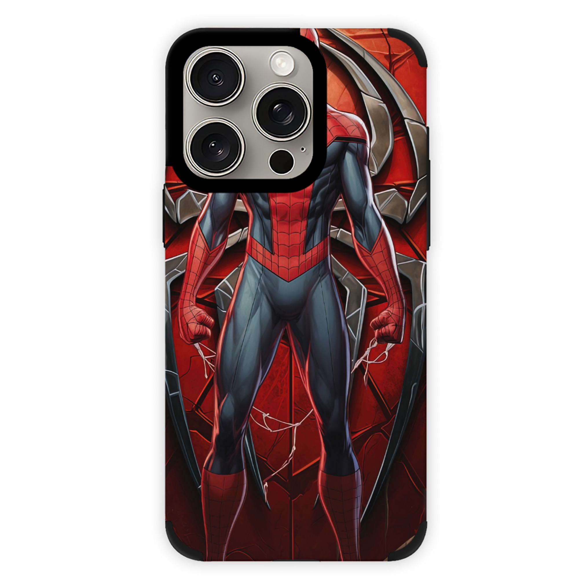 （画像用） Spider Man スパイダーマン 【iPhone15ProMax対応】 PUレザー スマホケース 耐衝撃＆黄変防止
