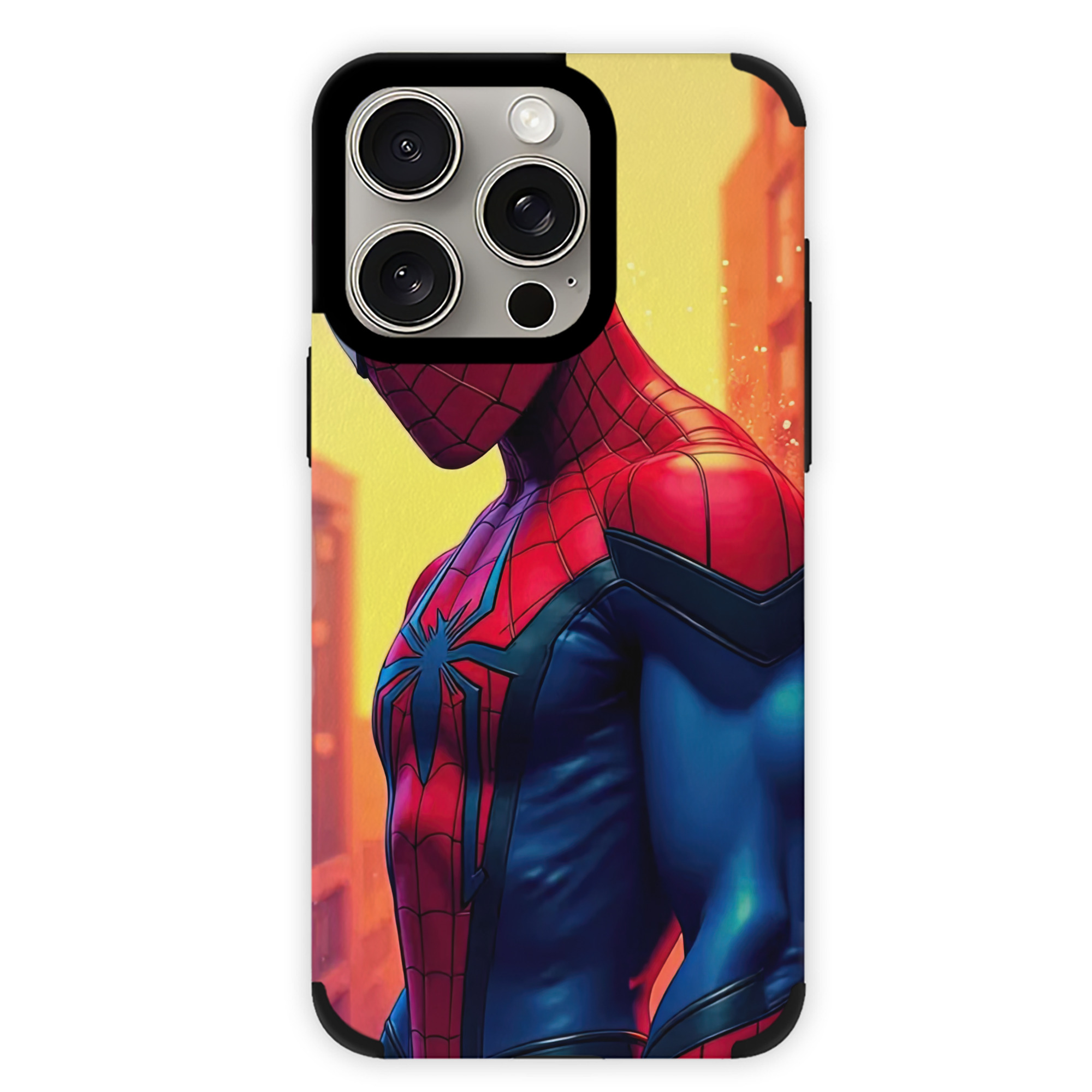 （画像用） Spider Man スパイダーマン 【iPhone15ProMax対応】 PUレザー スマホケース 耐衝撃＆黄変防止