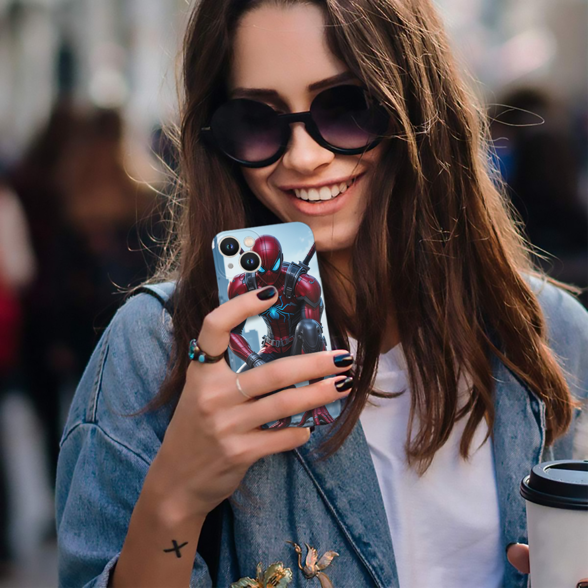 （画像用） Spider Man スパイダーマン 【iPhone 14シリーズ対応】ハードケース