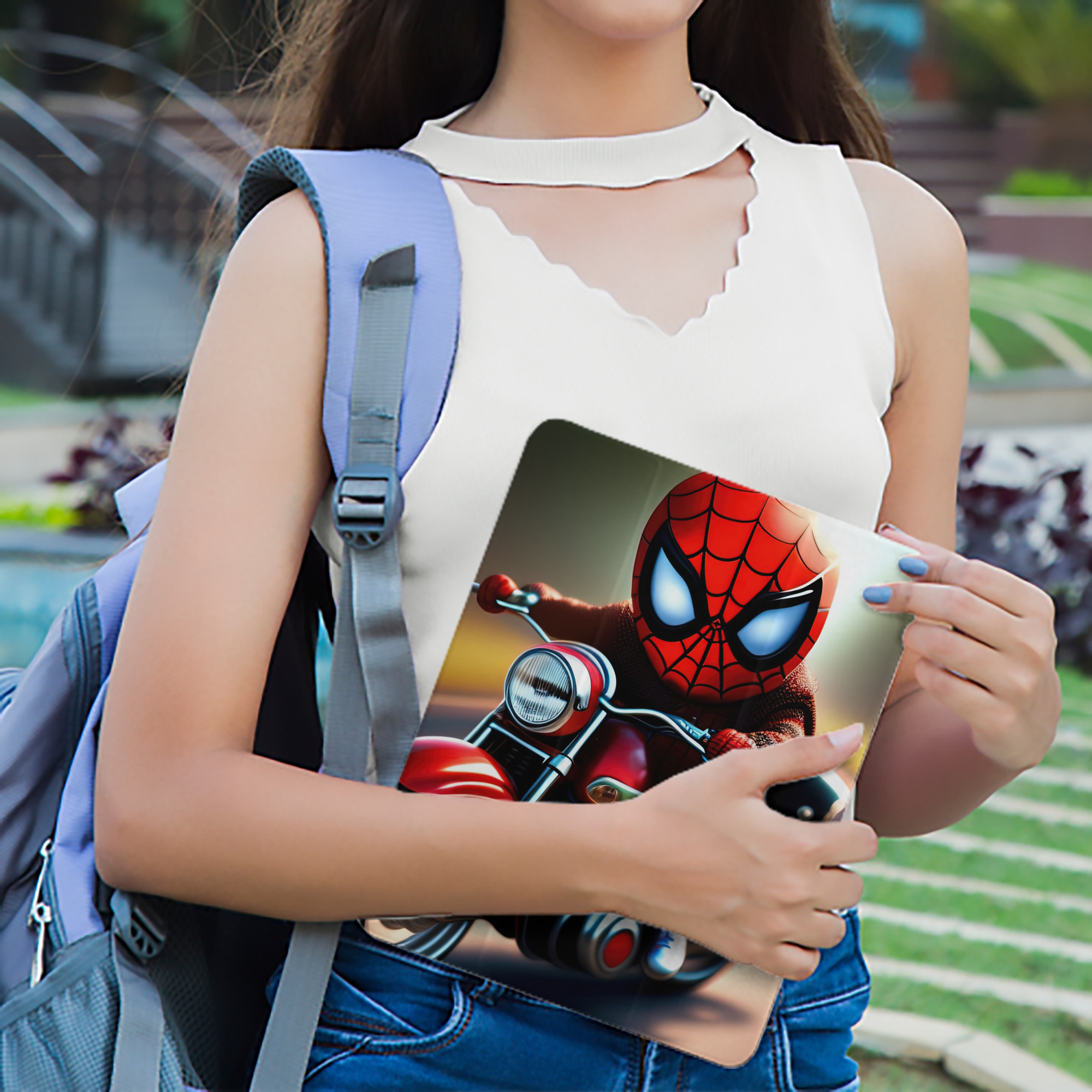 Spider Man スパイダーマン IPad ケース ペン収納付き 三つ折りスタンド PUレザー×シリコン 対応機種9.5/10.5/10.9インチ