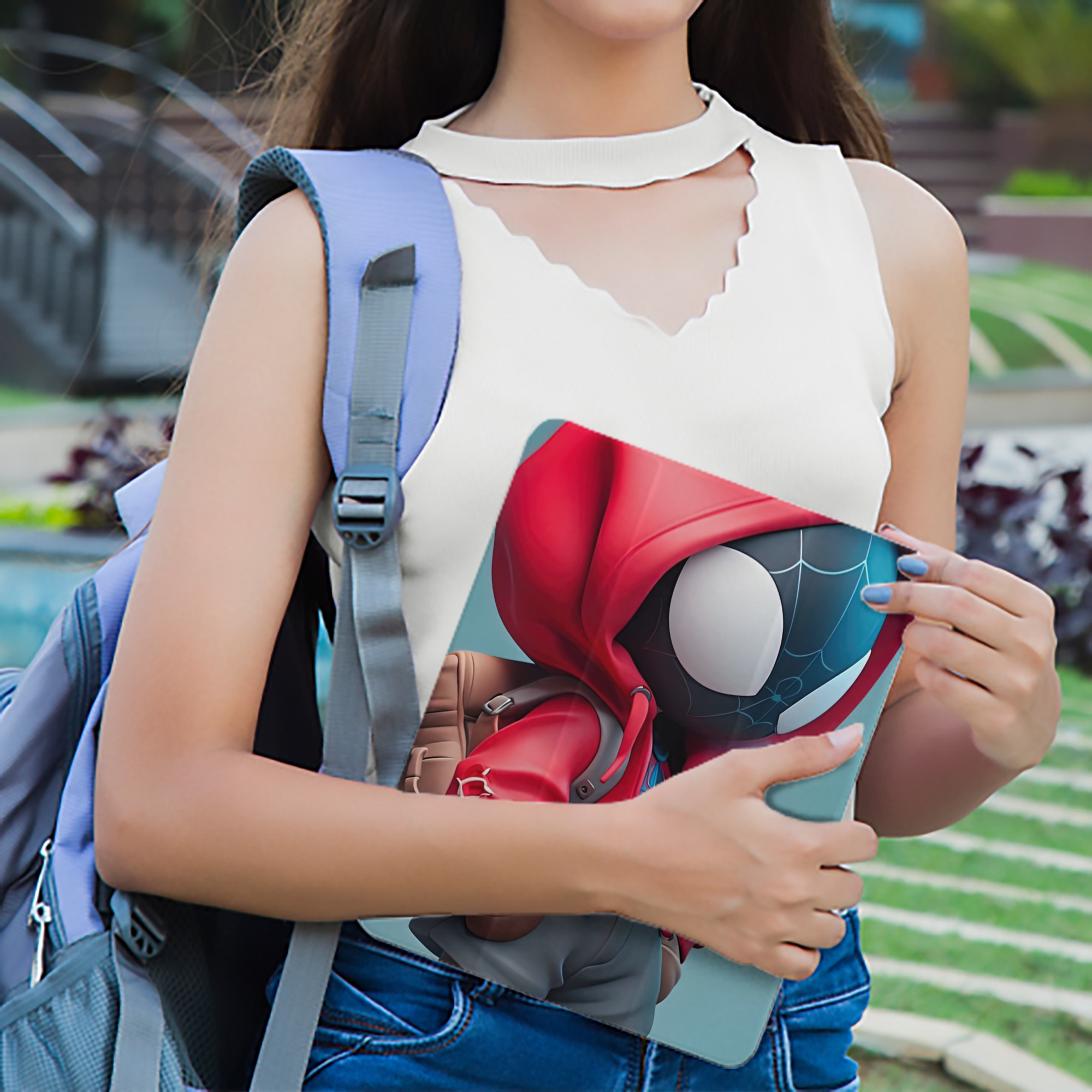 Spider Man スパイダーマン IPad ケース ペン収納付き 三つ折りスタンド PUレザー×シリコン 対応機種9.5/10.5/10.9インチ